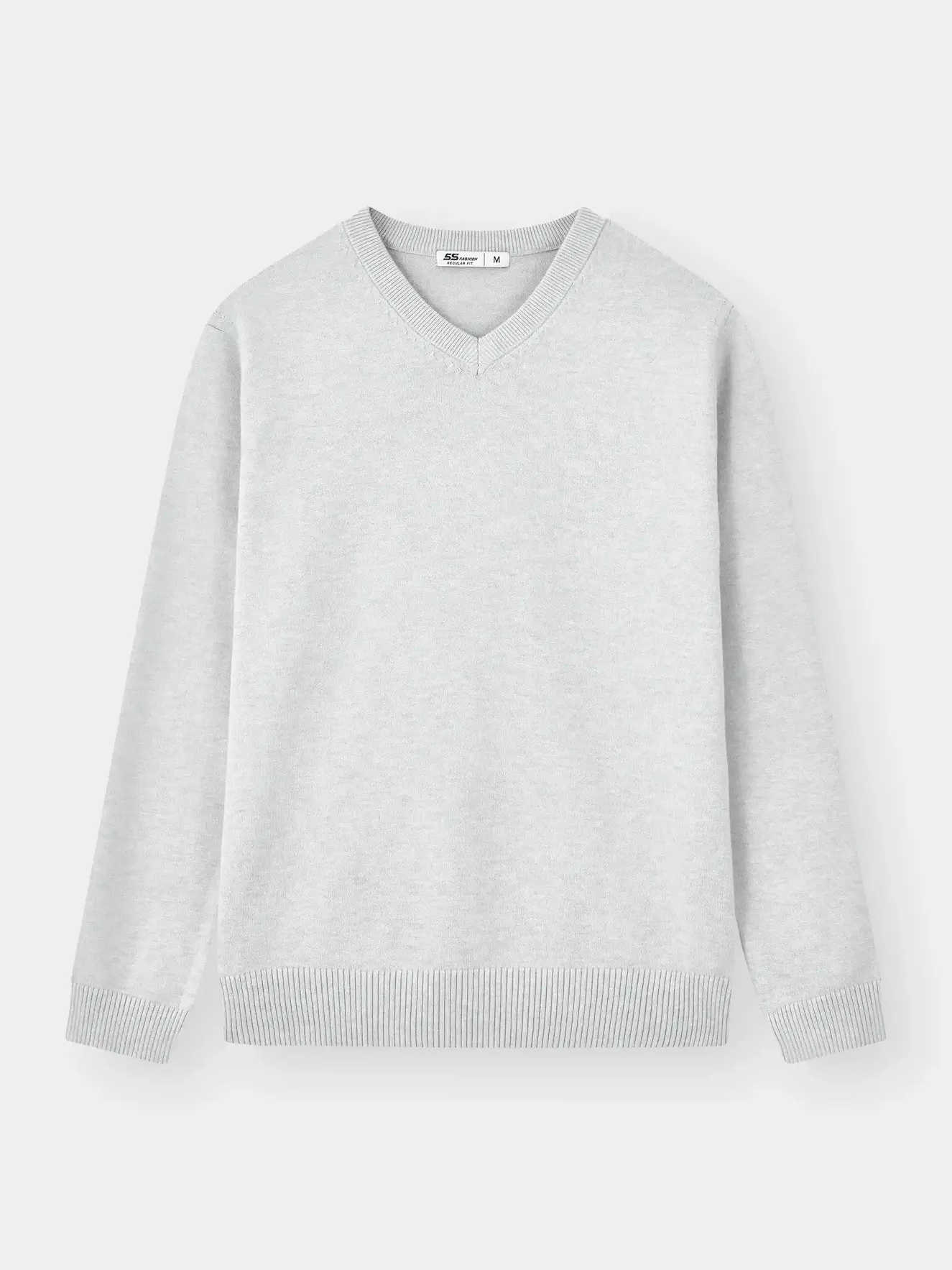 Áo Len Nam Cổ V 5S Fashion Trơn Basic Phom Regular M0ALE25005