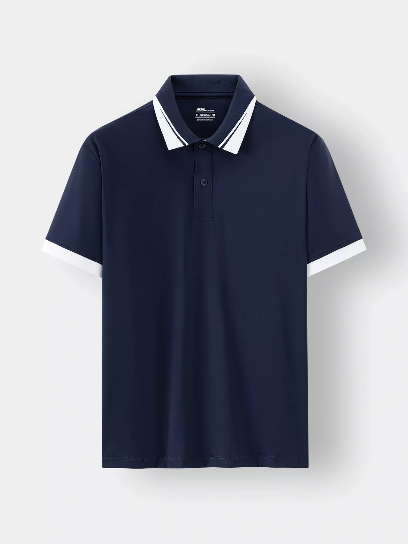 Áo Polo Nam Thể Thao 5S Fashion Bo Phối Màu Regular APC24005