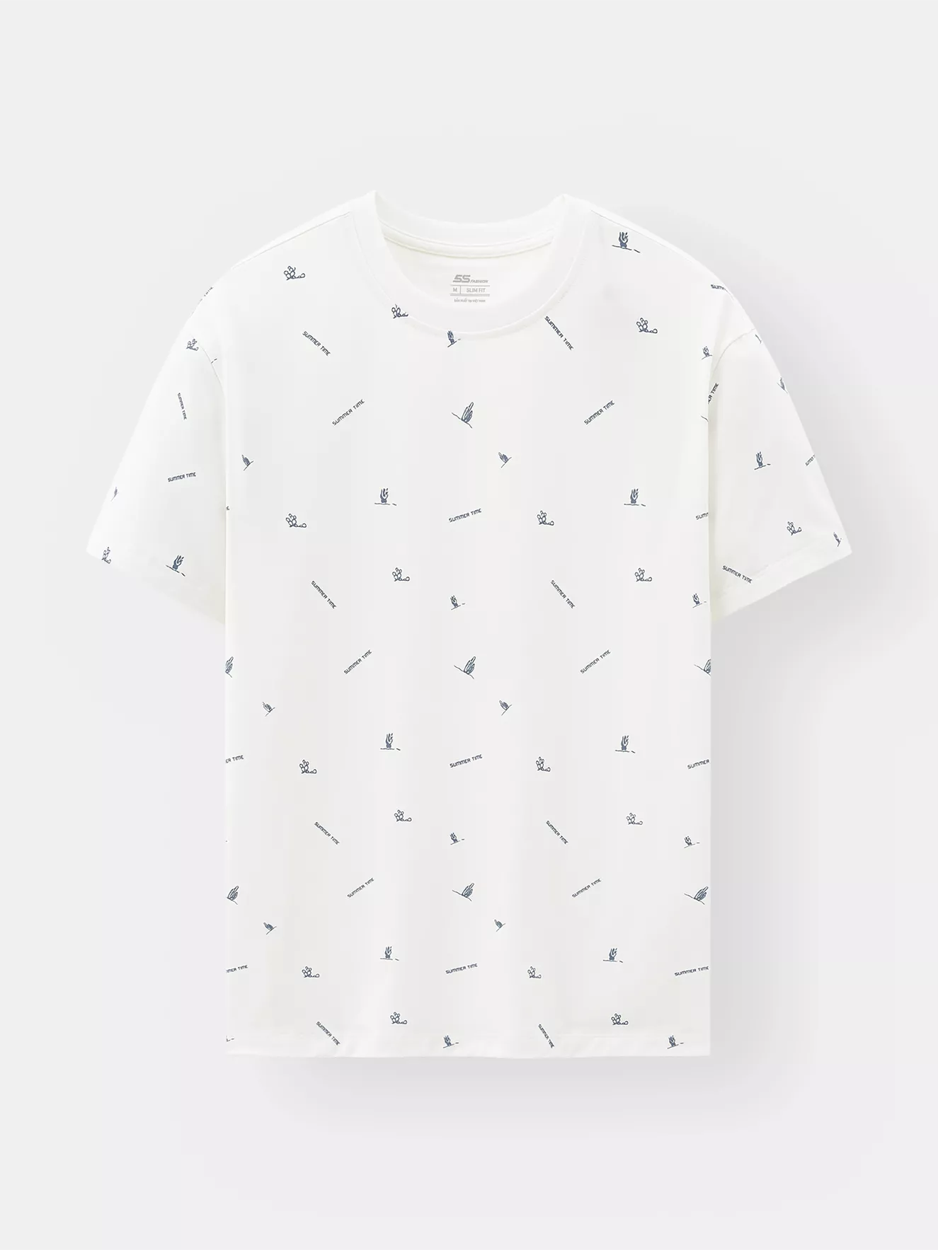 Áo Thun Nam 5S Fashion Họa Tiết Phom Slimfit ATS25057