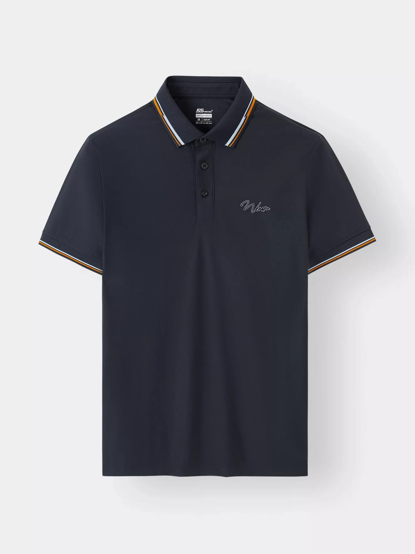 Áo Polo Nam 5S Fashion Thêu Chữ Slimfit APC23055