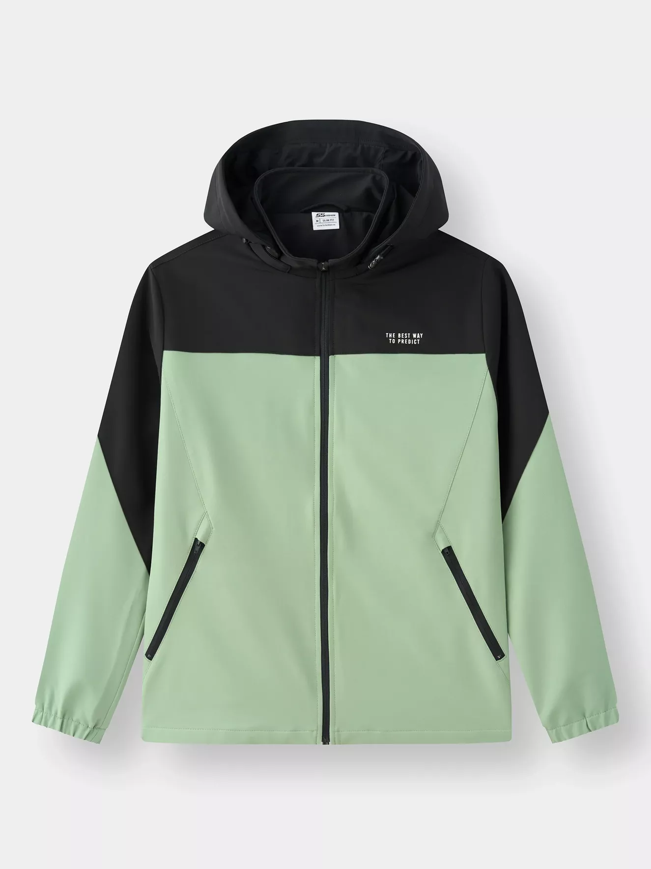 Áo Khoác Gió Nam 5S Fashion Can Phối Mũ Rời MBAKG25001