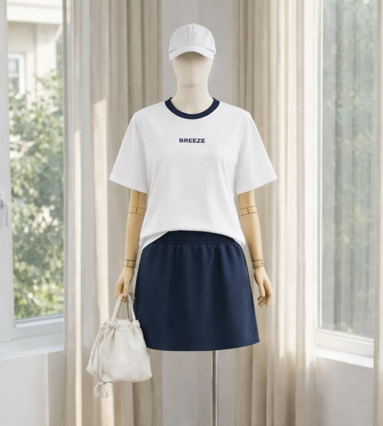 Bộ Thun Nữ Ngắn Tay EASY CASUAL 5S Fashion In Chữ WBTS26004
