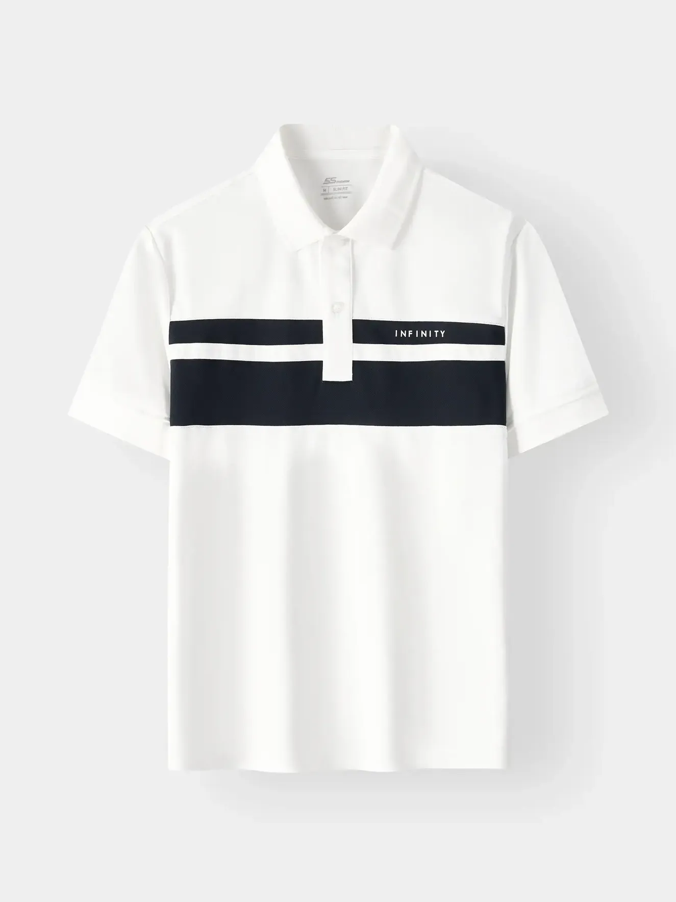 Áo Polo Nam INFINITY STRIPE 5S Fashion Can Phối Kẻ Phom Slimfit M0APC26077