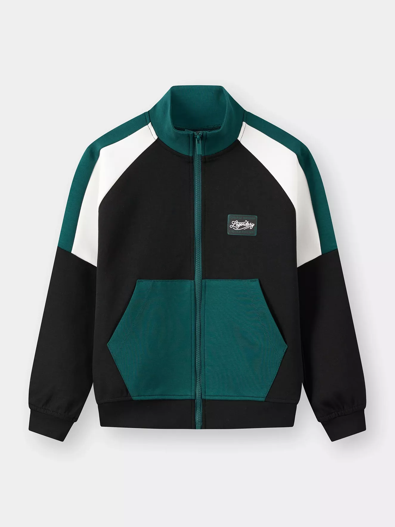 Áo Nỉ Khóa Bé Trai 5S Fashion Can Phối Phom Regular BBAKN25003-BBAKN25103