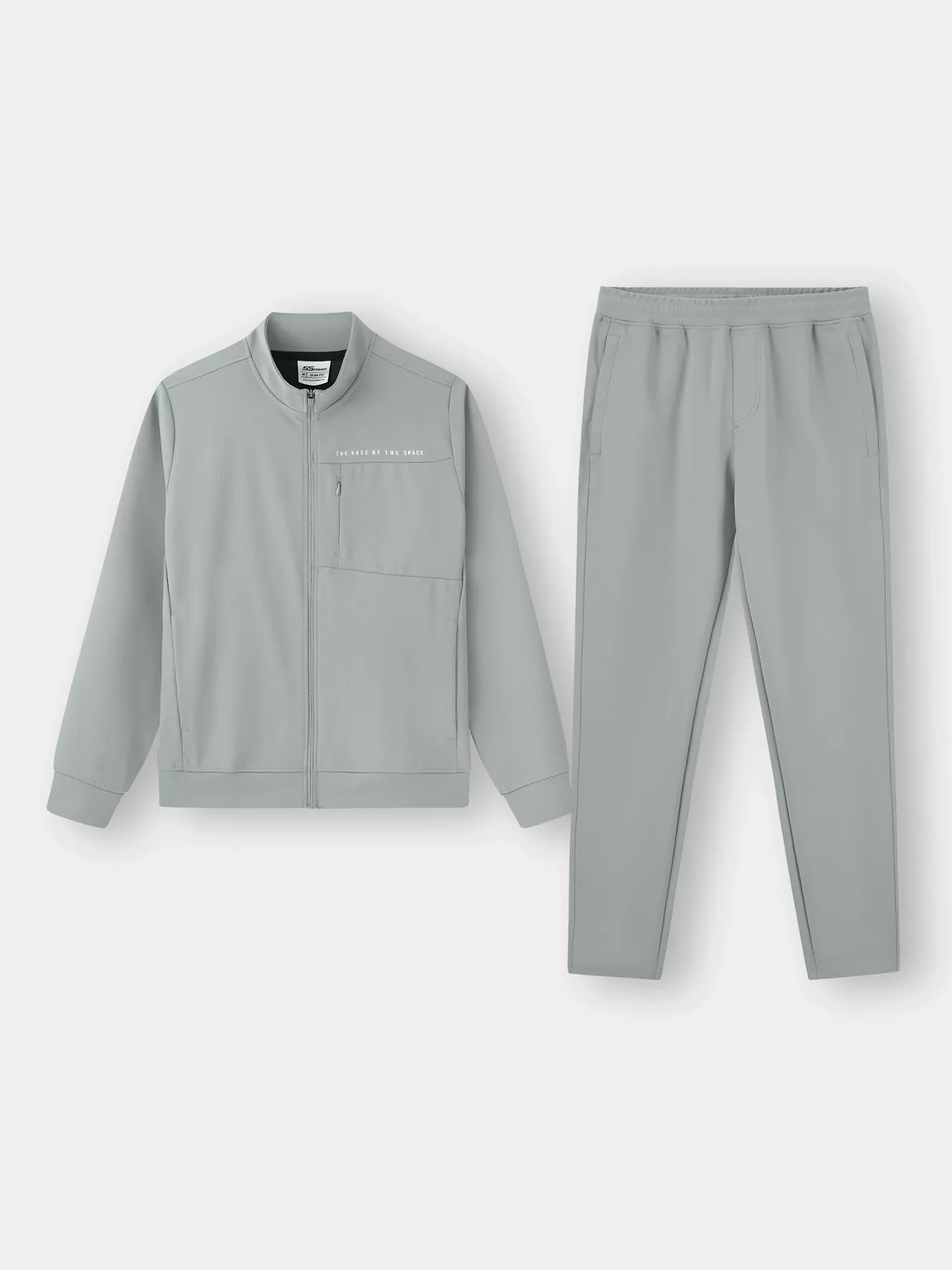 Set Bộ Nỉ Khóa Nam Cổ Trụ 5S Fashion Dệt Hiệu Ứng Phom Slimfit MBNK25020