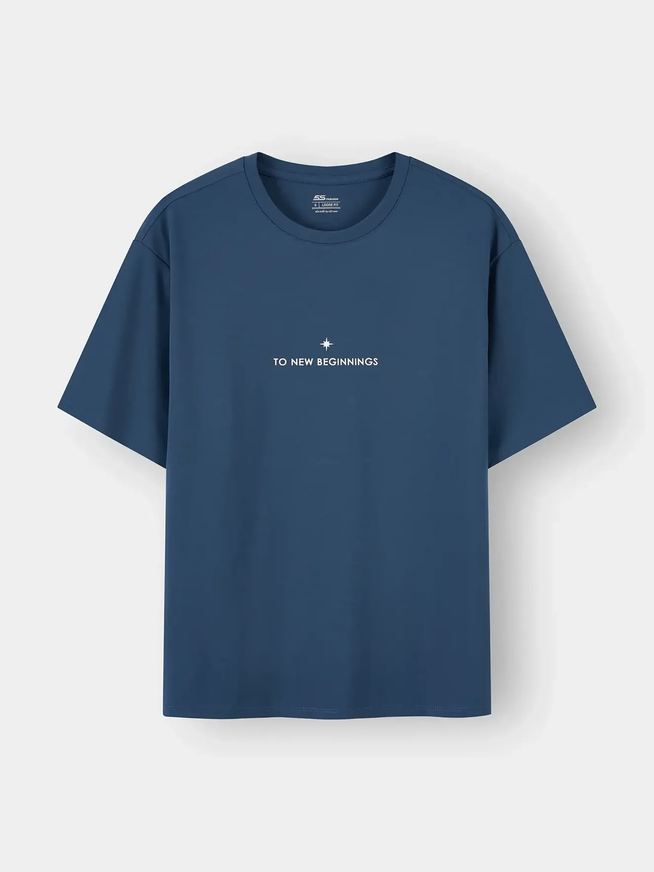 Áo Thun Nữ Ngắn Tay 5S Fashion In Chữ Phom Loose Fit W0ATS26035