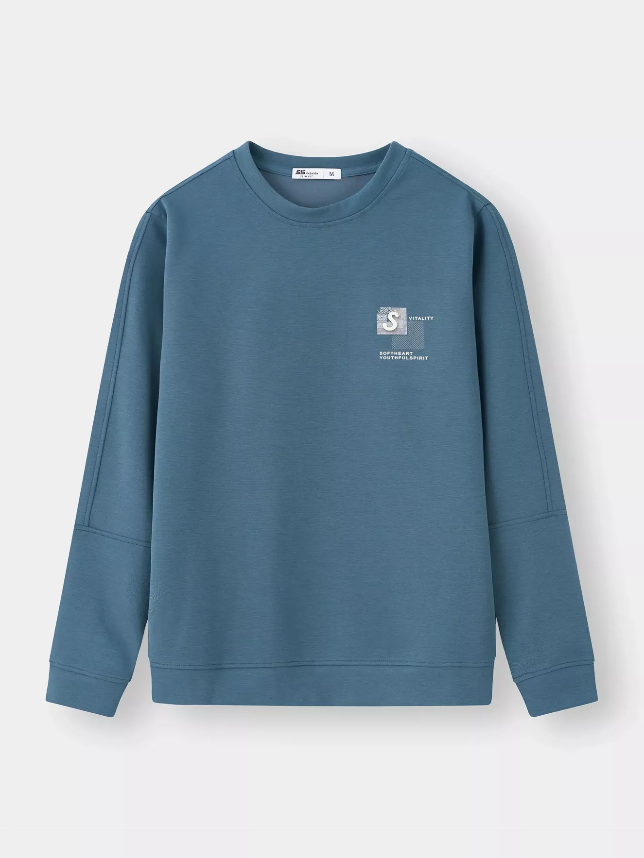 Áo Nỉ Nam 5S FASHION Vải Cao Cấp In Basic Slimfit M0ANI25007