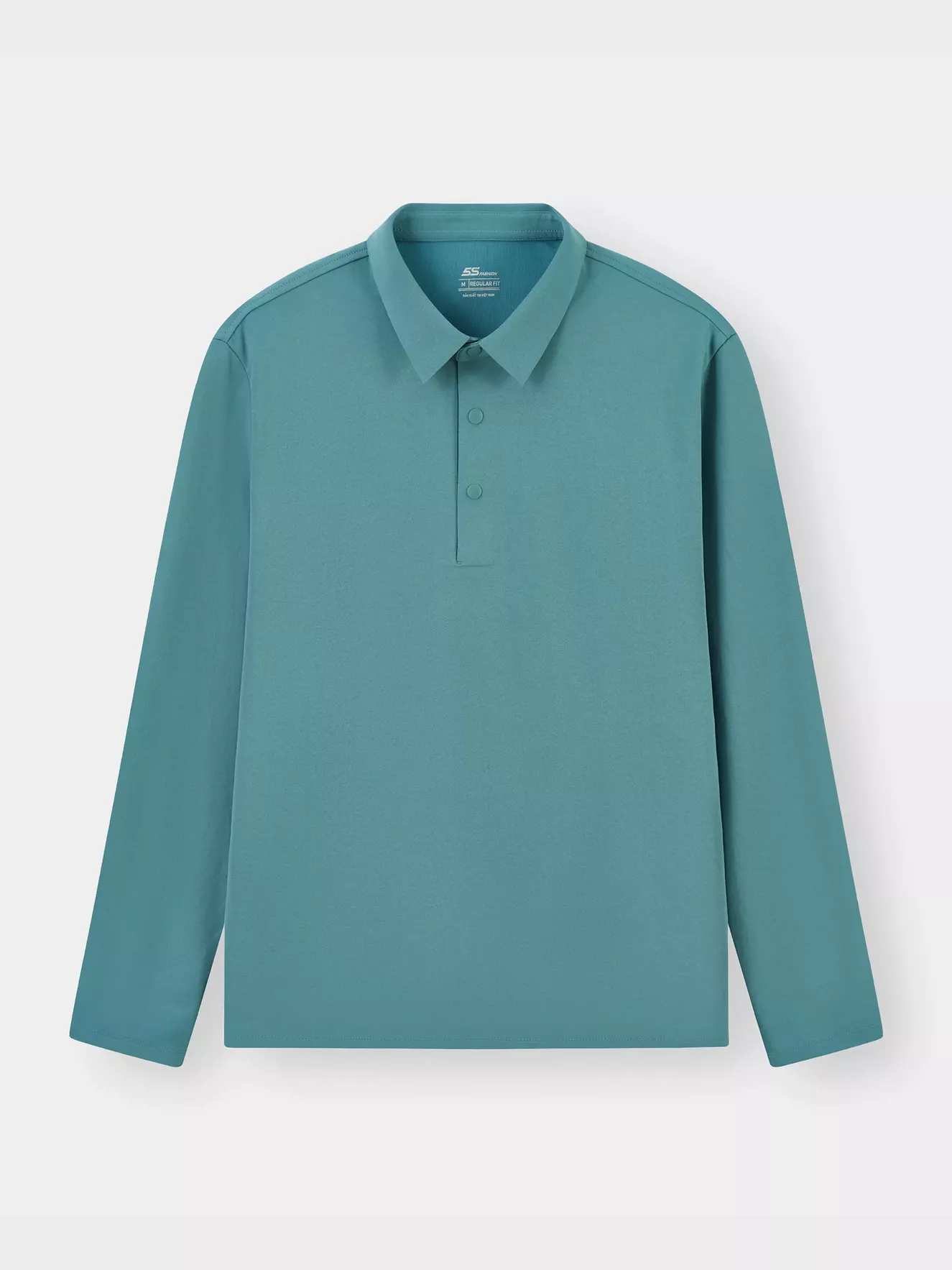 Áo Polo Nam Dài Tay 5S Fashion Phom Regular Cúc Bấm M0APD25008