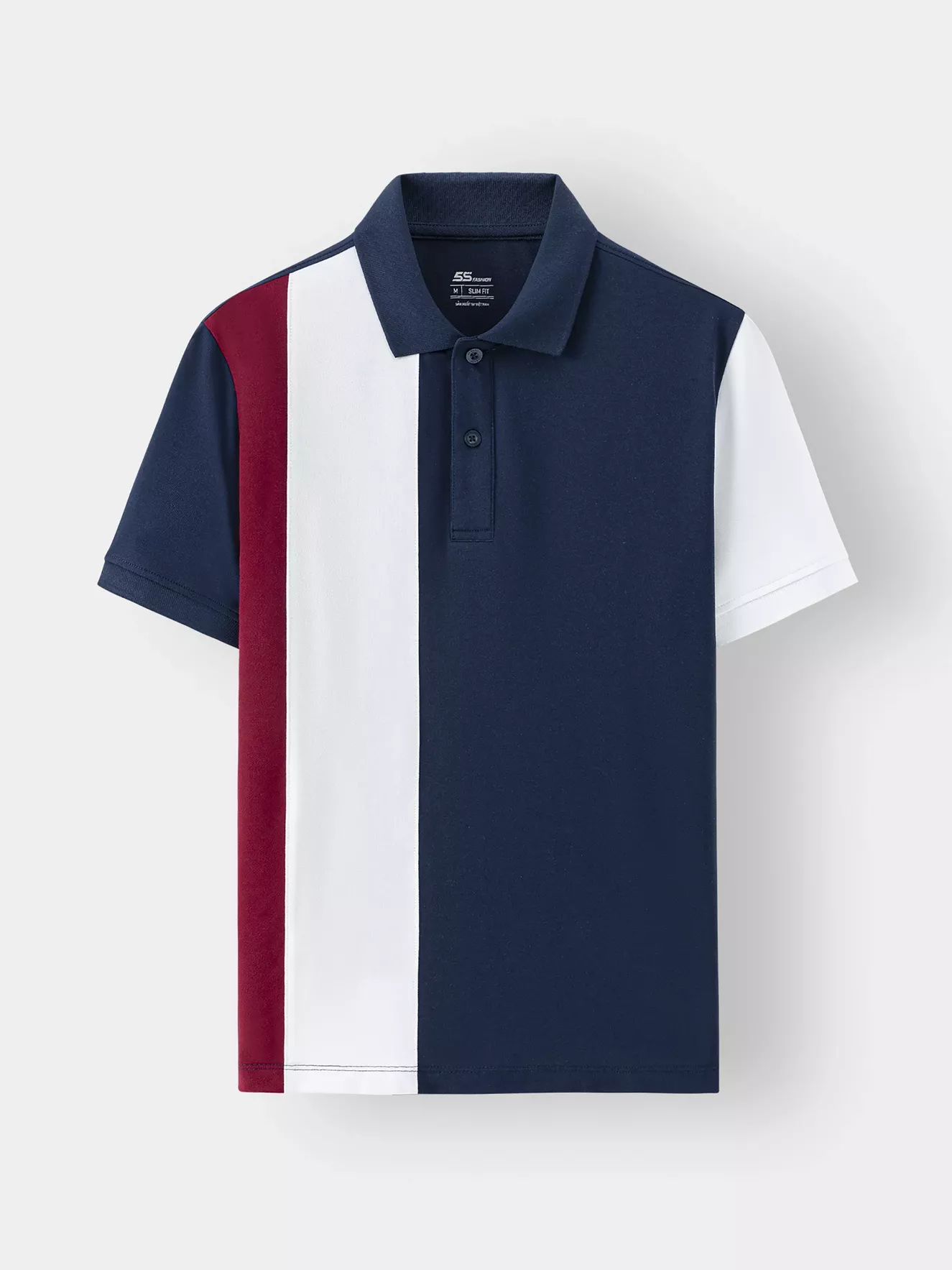 Áo Polo Nam 5S Fashion Can Phối Slimfit APC24089