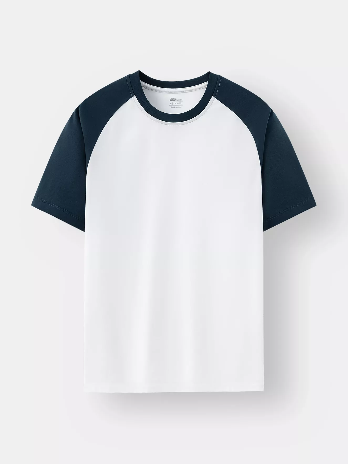 Áo Thun Nam 5S Fashion Tay Raglan Phom Slimfit ATS25008