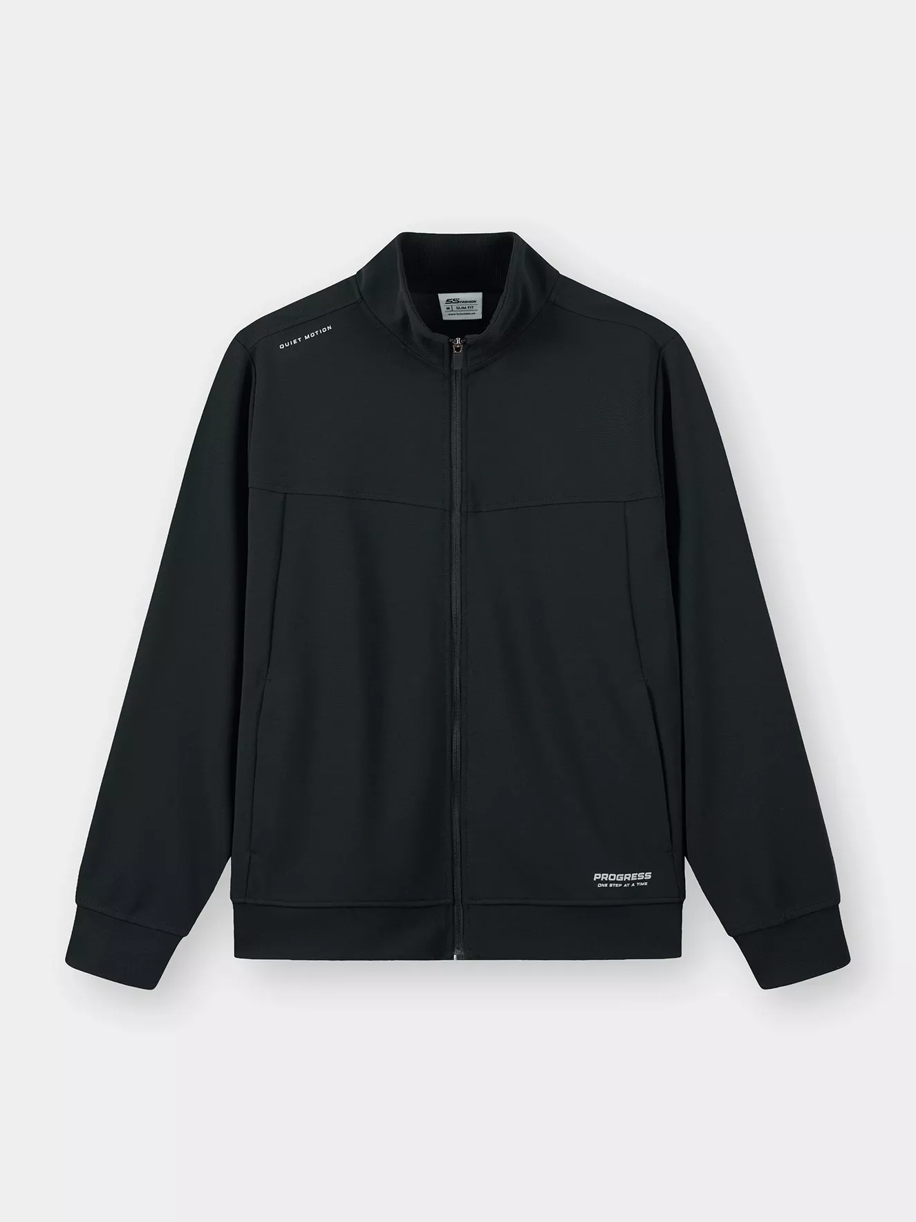 Áo Nỉ Nam Kéo Khóa 5S Fashion Phom Regular MBAKN25018