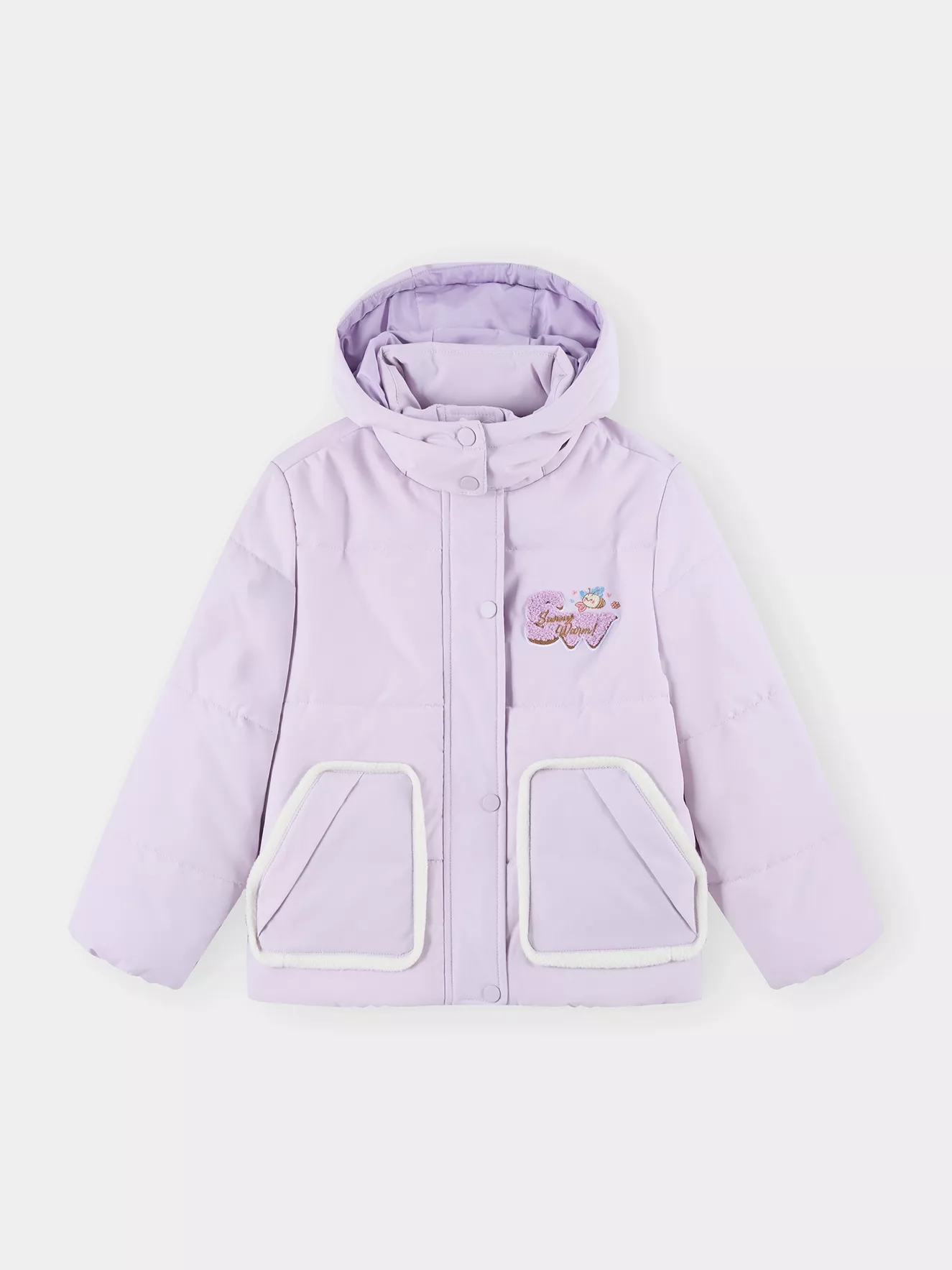 Áo Phao Bé Gái 5S Fashion Có Mũ Rời Dễ Thương G0APH25003