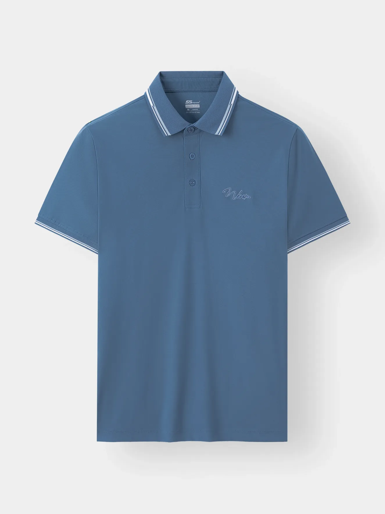 Áo Polo Nam 5S Fashion Thêu Chữ Slimfit APC23055