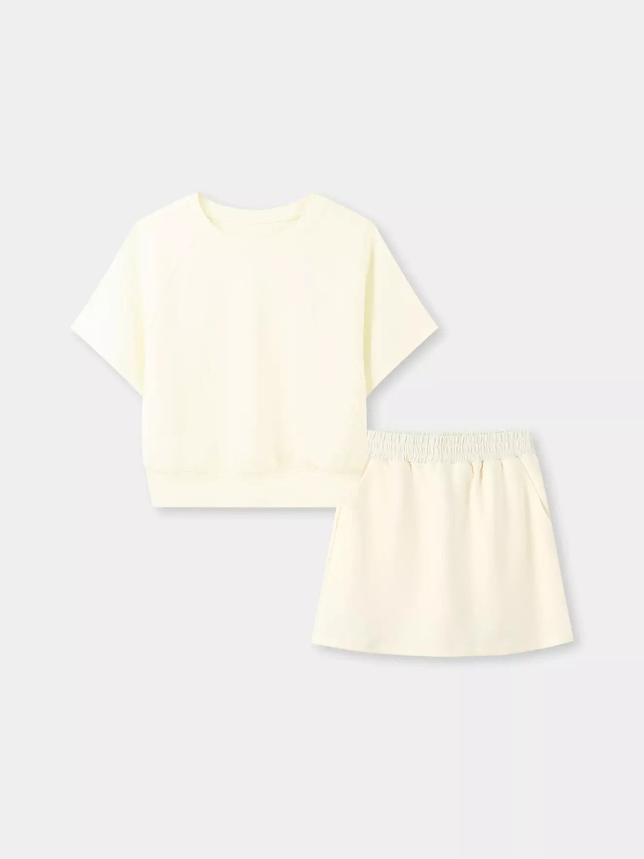 Bộ Thun Nữ Phối Chân Váy SPORTY CHIC SET 5S Fashion Có Quần Trong WBTS26003