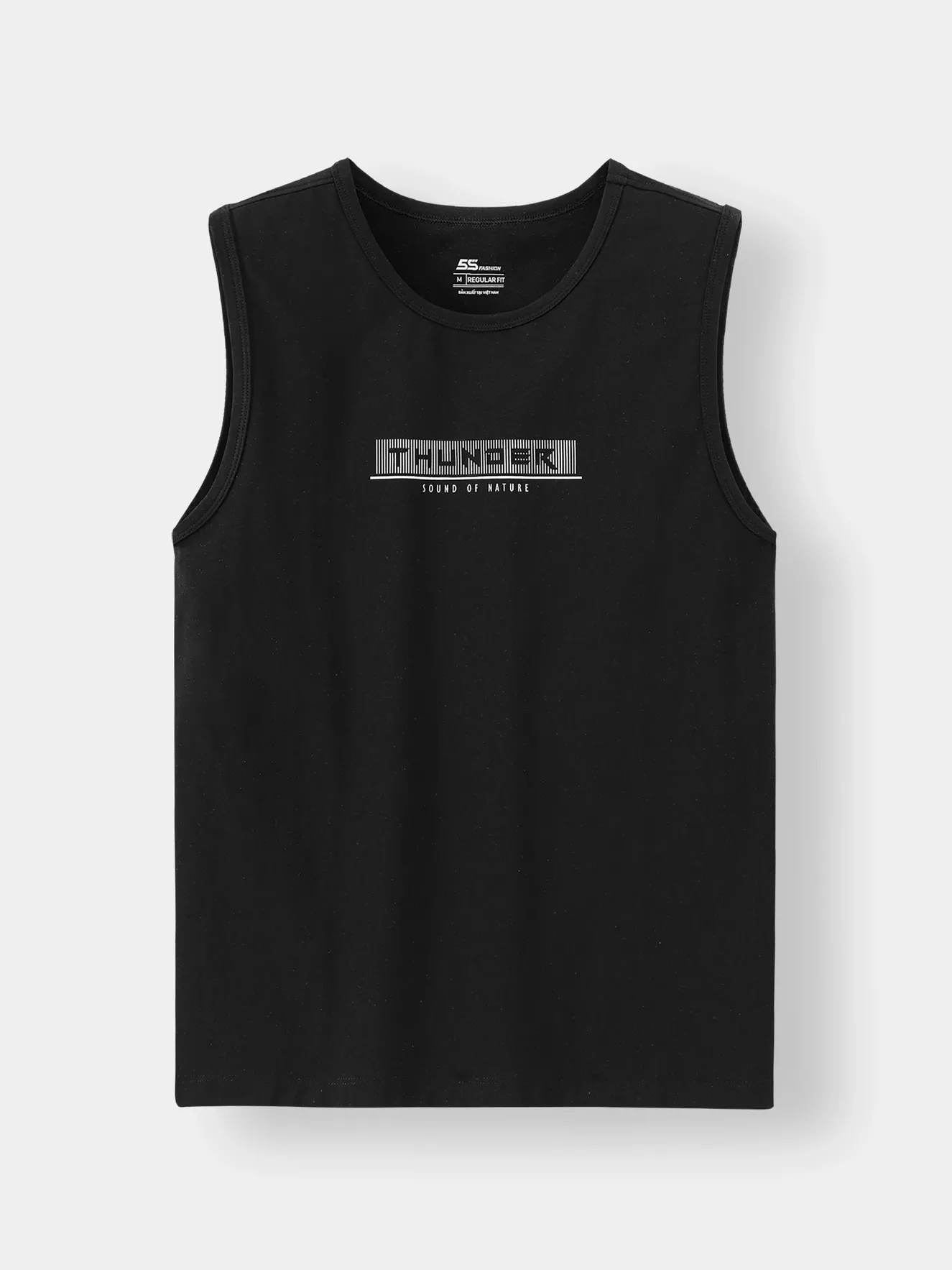 Áo Sát Nách Nam 5S Fashion In Chữ Regular ASN24013