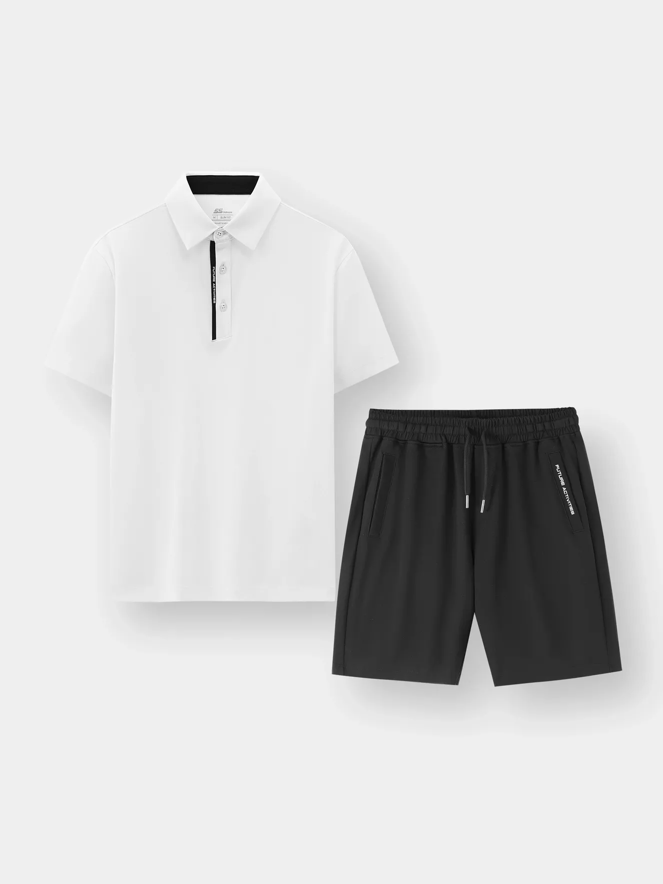 Set Bộ Thể Thao Áo Polo Phối Short Chun Cao Cấp Phom Slimfit BPL25001