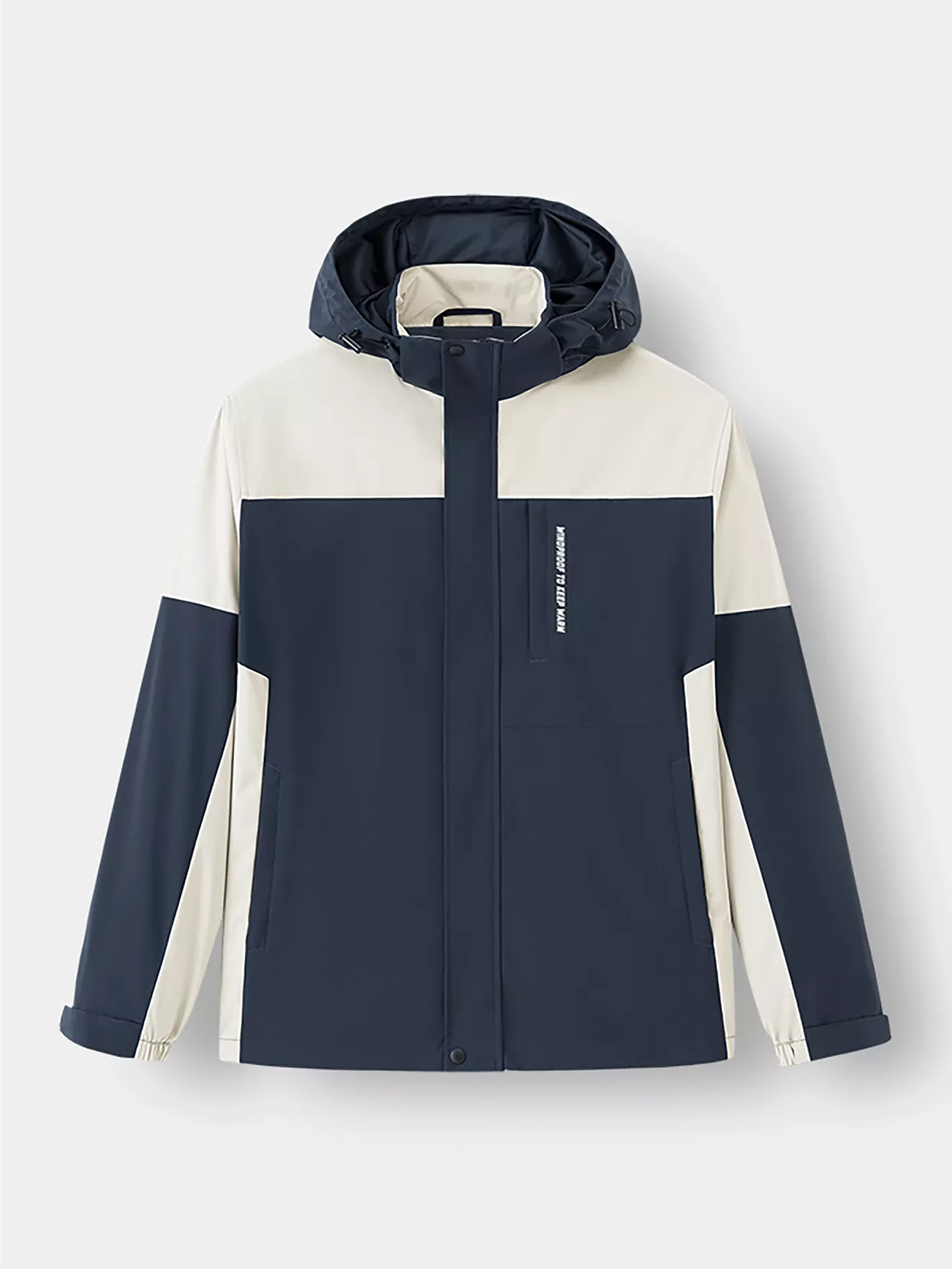 Áo Khoác Gió Lót Nỉ Phối Màu 5S Fashion Slimfit AKG23008