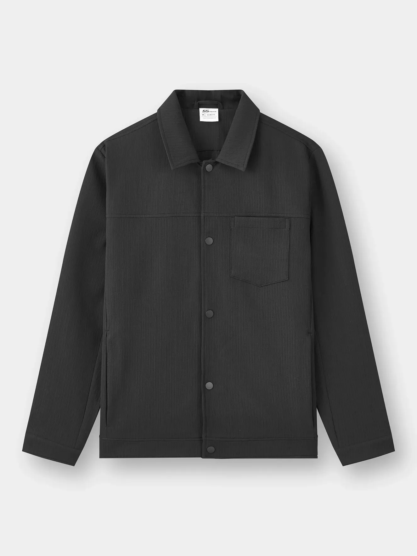 Áo Khoác Thời Trang Nam Cổ Bẻ 5S Fashion Có Túi Ngực M0AKH25021