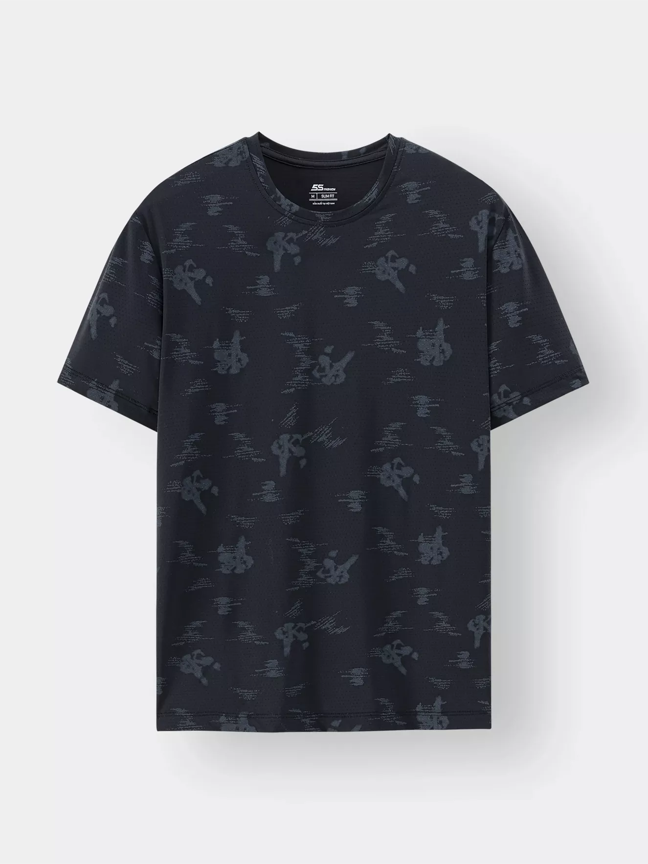 Áo Thun Nam Ngắn Tay 5S Fashion Họa Tiết Slimfit ATS24009