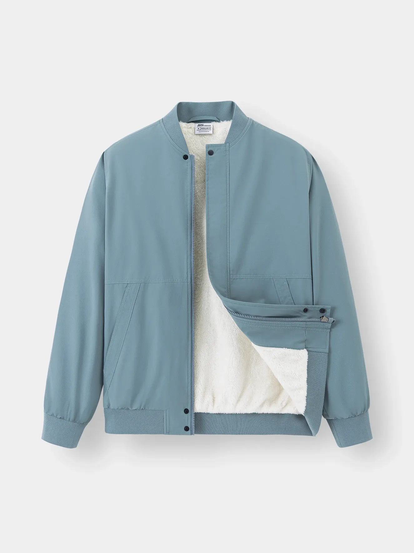 Áo Khoác Nam Bomber 2 Lớp Lót Lông 5S Fashion AKB23011