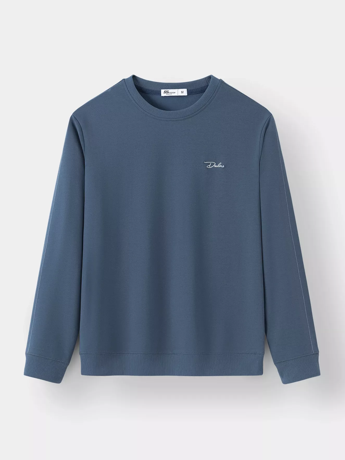 Áo Nỉ Cổ Tròn 5S Fashion Chữ Thêu Slimfit ANO23019