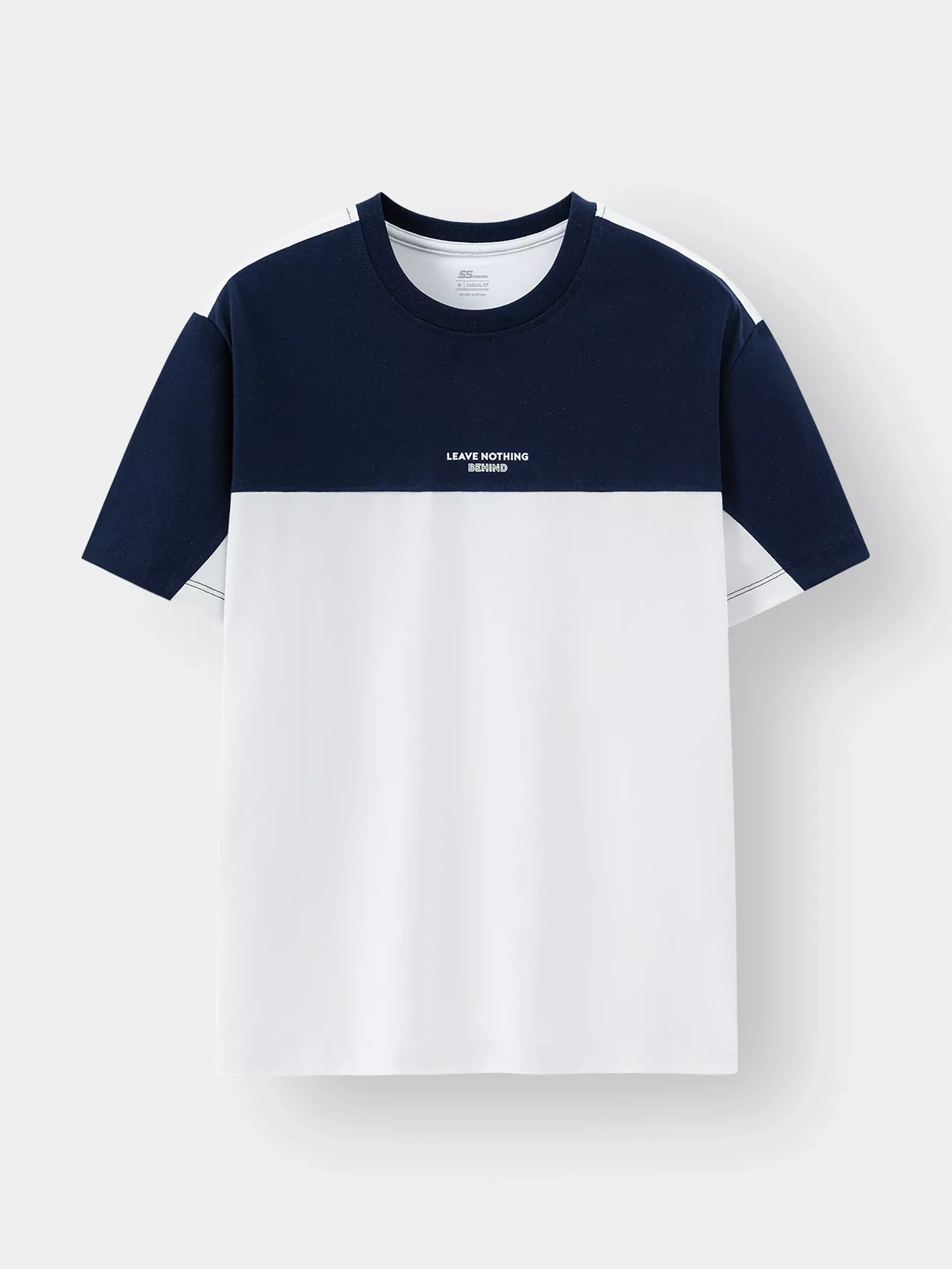 Áo Thun Nam Ngắn Tay 5S Fashion Can Phối Phom Casual ATS24014