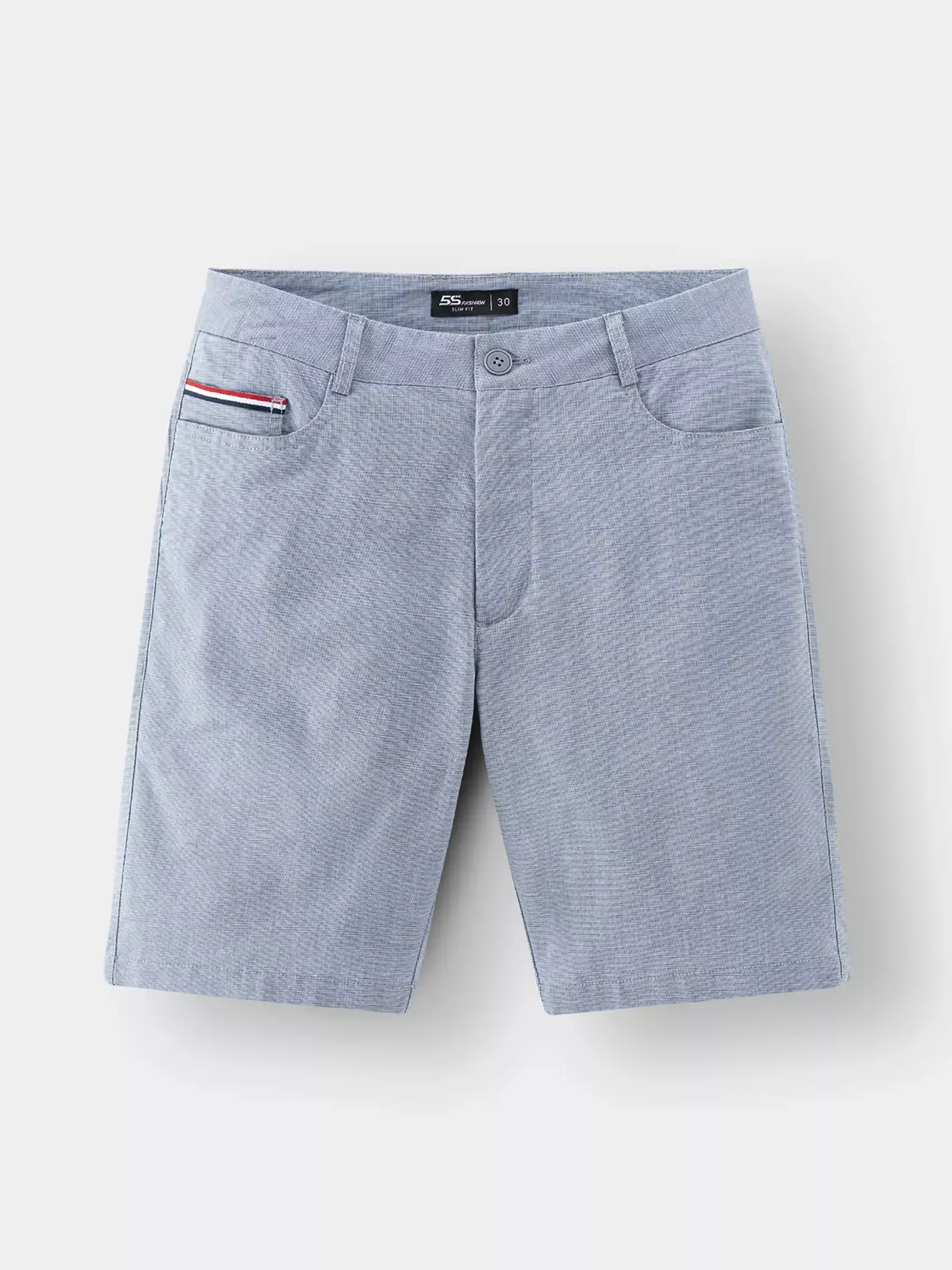 Quần Short Kaki Nam 5S Fashion Trơn Slimfit QSK24001