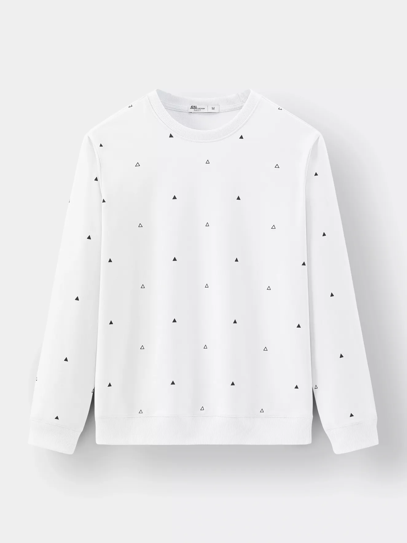 Áo Nỉ Cổ Tròn 5S Fashion In Tràn Slimfit ANO23028