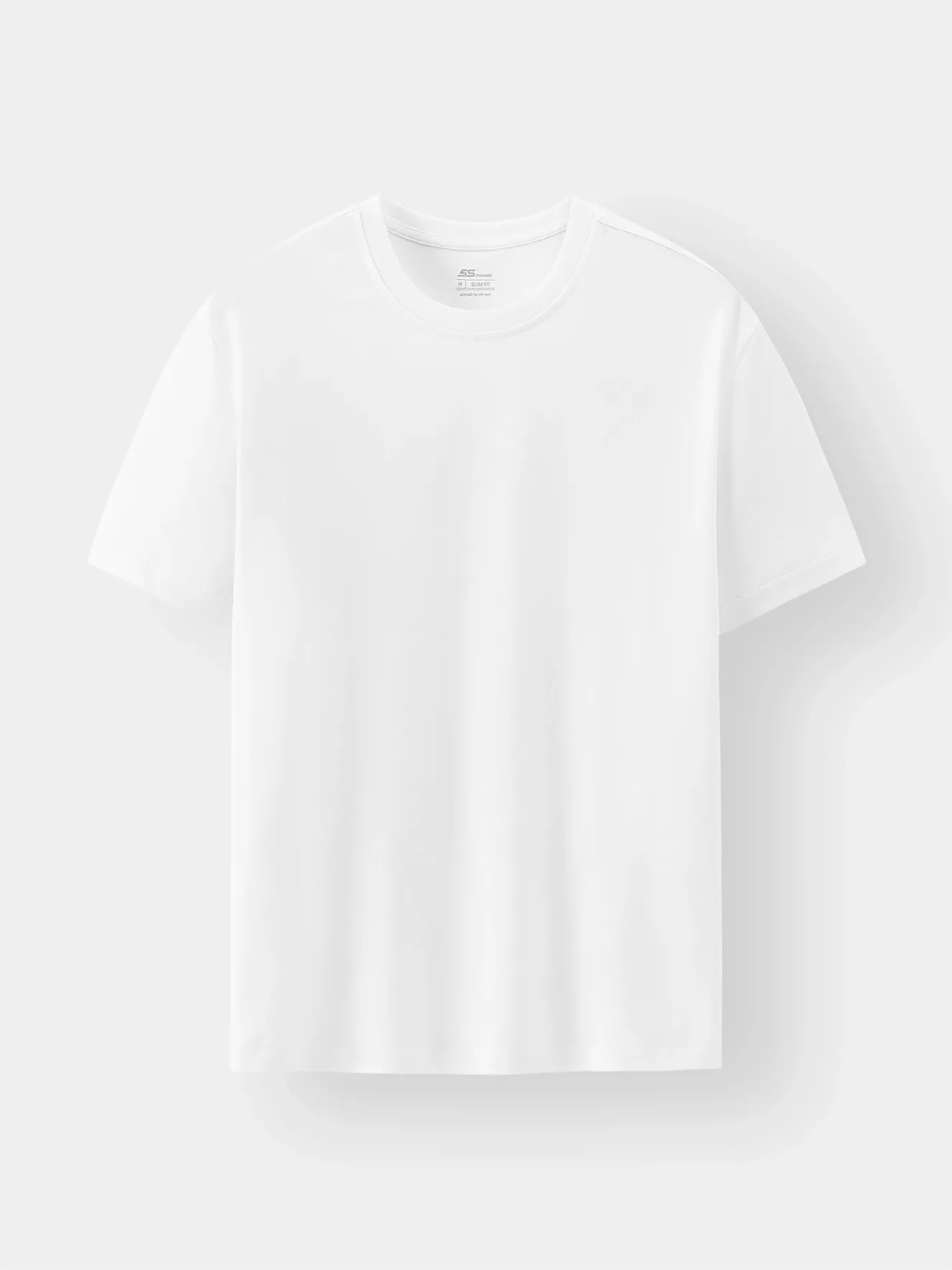 Áo Thun Nam Ngắn Tay 5S Fashion Trơn Basic Slimfit ATS24057