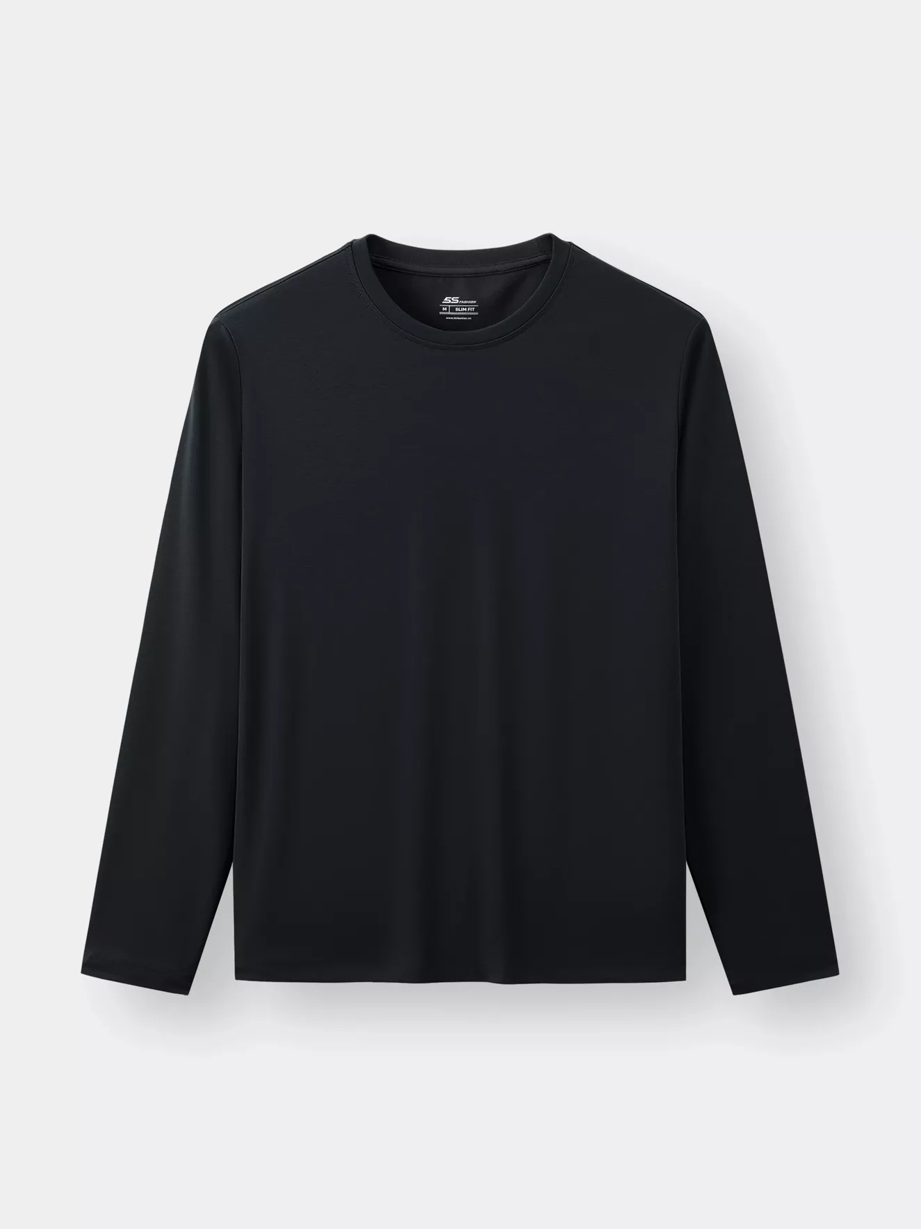 Áo Thun Dài Tay Cổ Tròn 5S Fashion Trơn Slimfit ATO23002