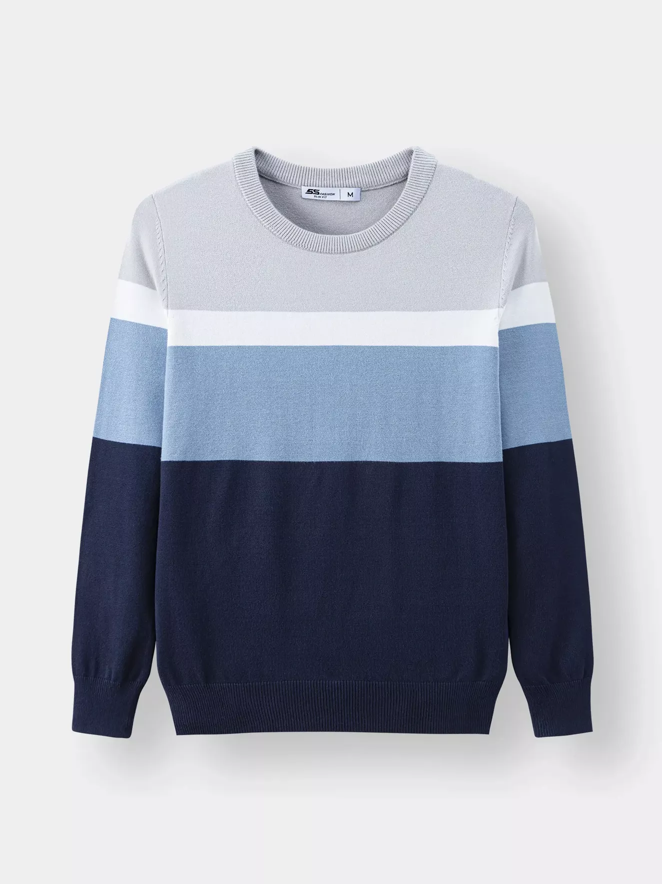 Áo len phối kẻ 5S Fashion ALO23002