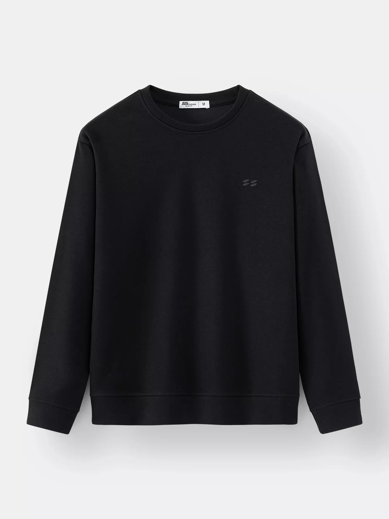 Áo Nỉ Nam Dài Tay 5S Fashion In Logo Basic Slimfit BANI24001