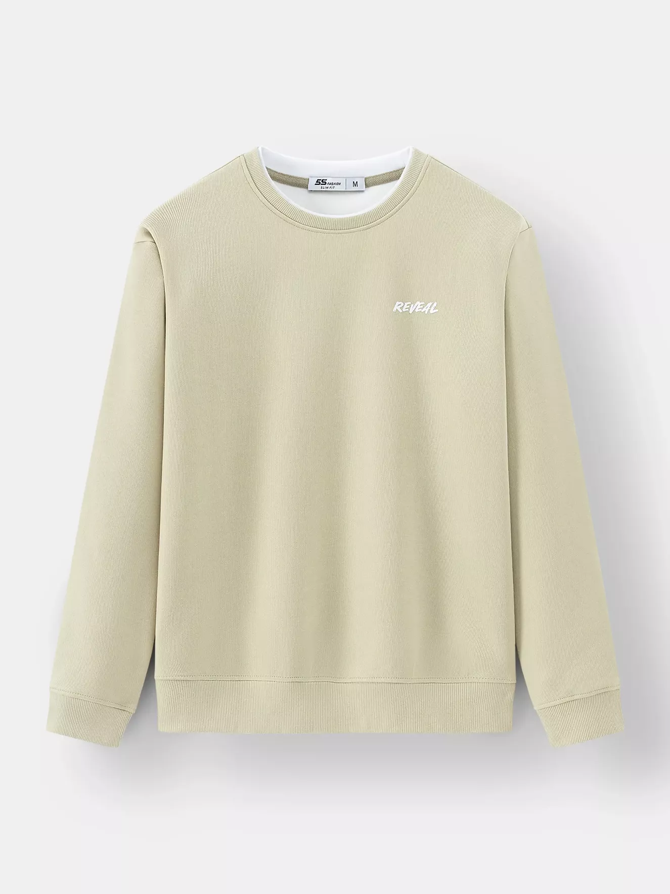 Áo Sweater Nỉ Nam 5S Fashion Cổ Hai Lớp Phối Màu ANI24017