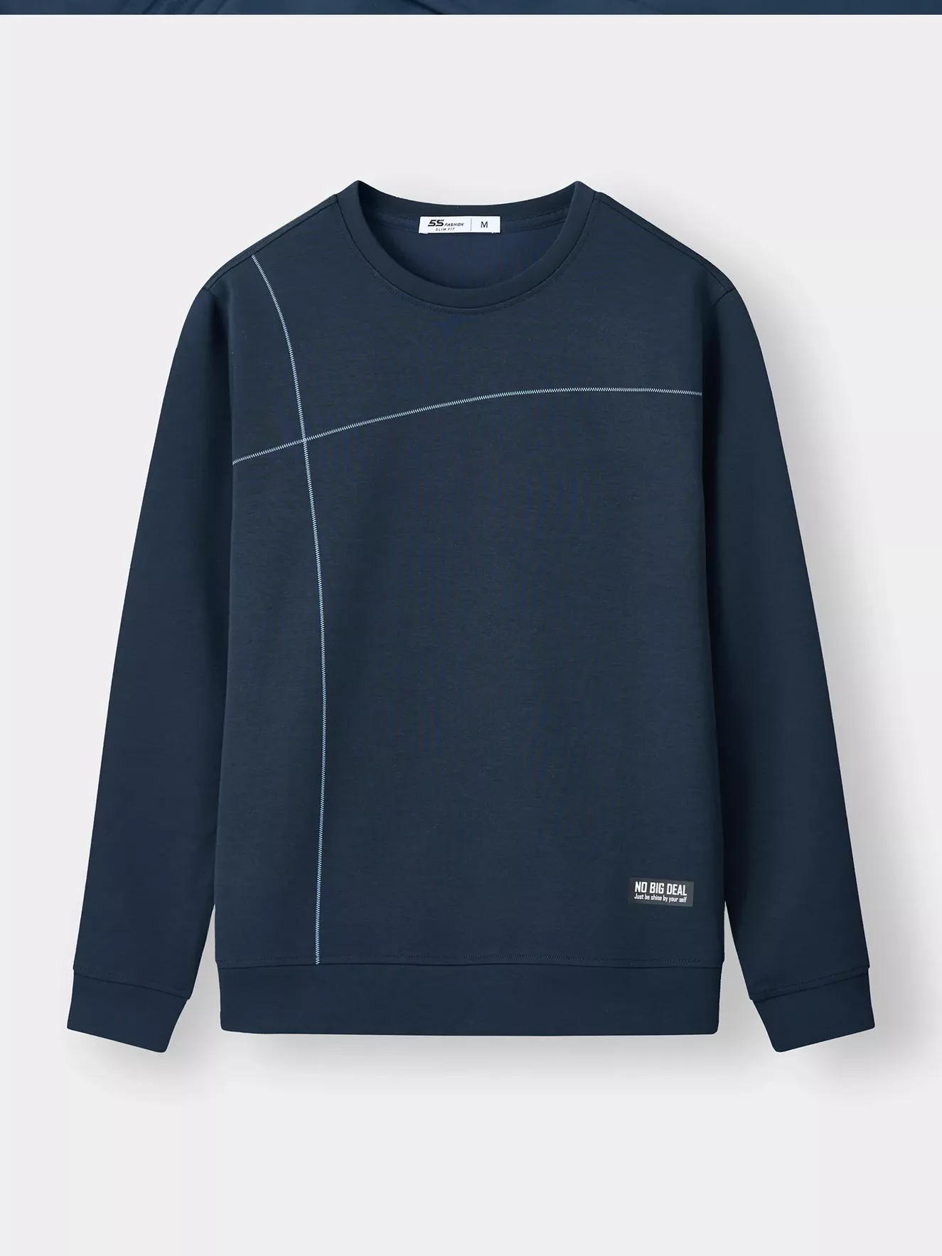 Áo Nỉ Nam 5S Fashion Phom Slimfit Phối Kẻ Tinh Tế M0ANI25005