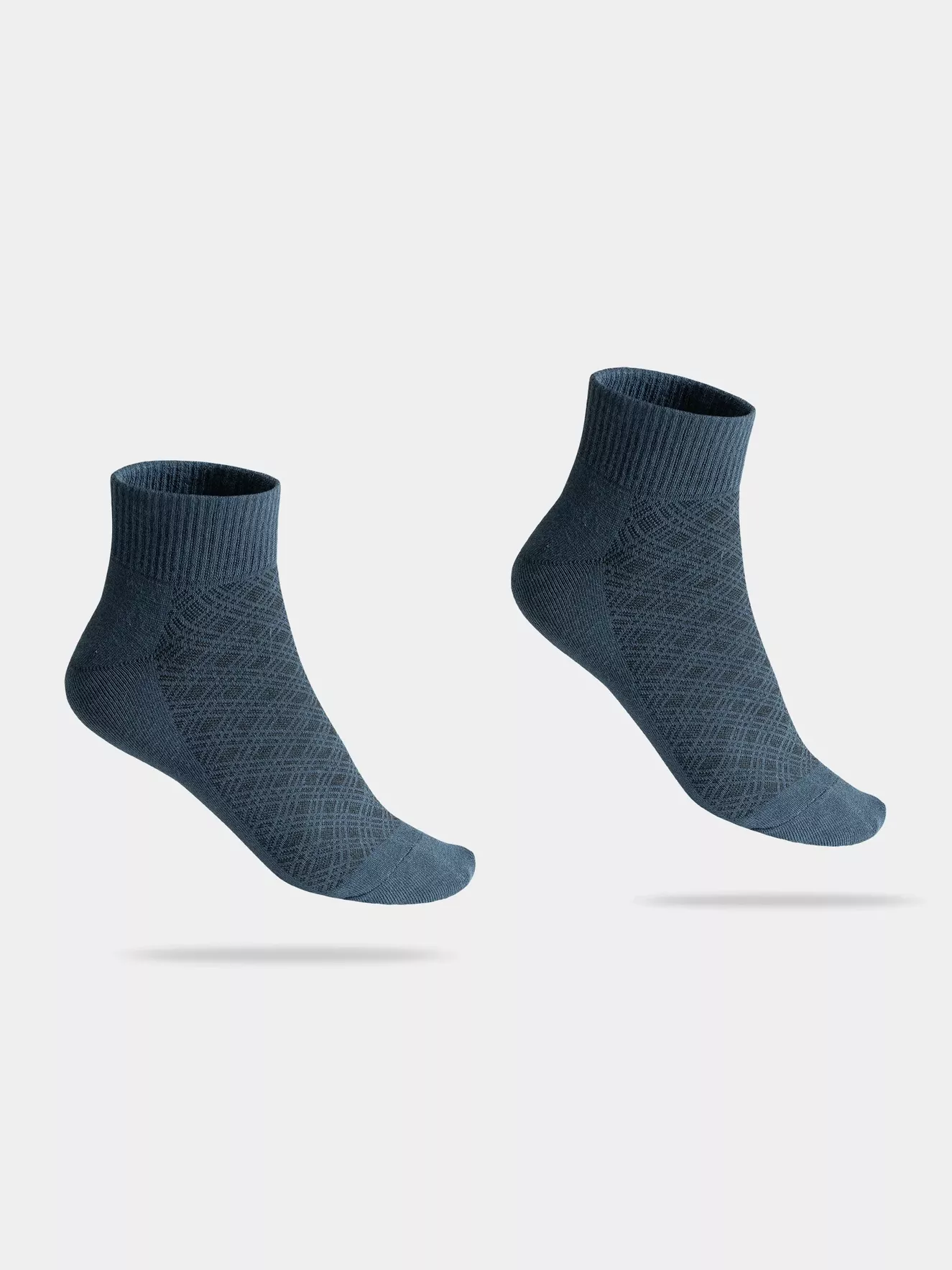 Tất Nam Cotton Cổ Lửng 5S Fashion Dệt Họa Tiết TAT24006