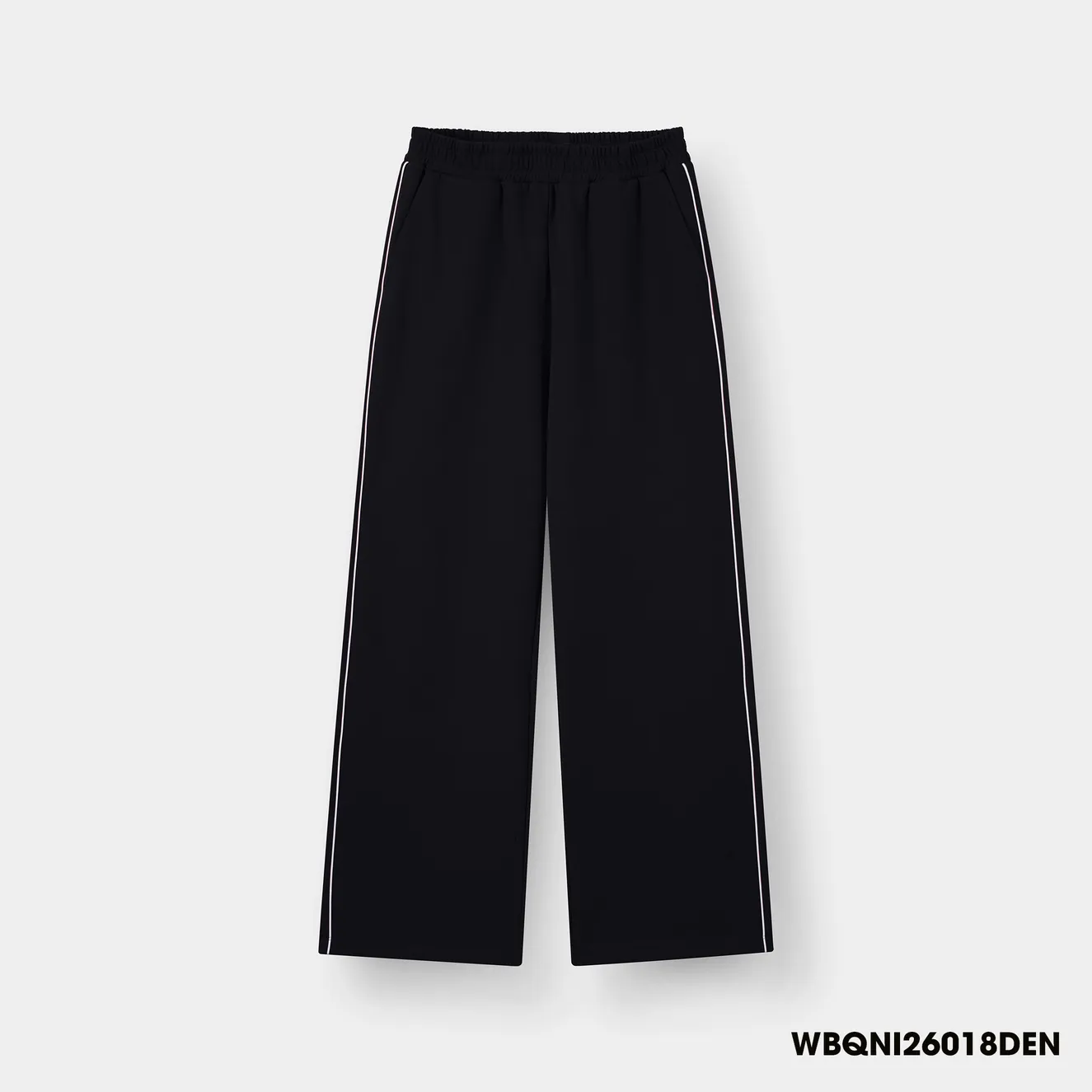 Quần Nỉ Nữ 5S FASHION Soft Edge Dáng Suông Cạp Chun Thoải Mái WBQNI26018