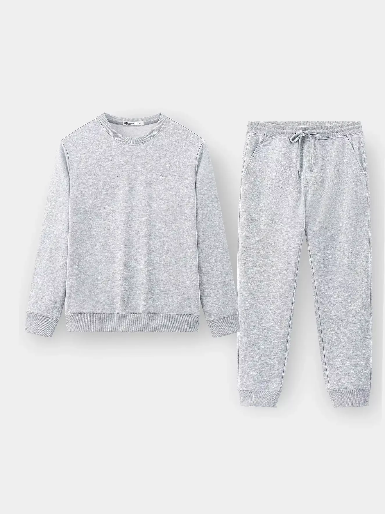 Bộ Nỉ Nam Dài Tay 5S Fashion Basic Phom Slimfit BNI23019