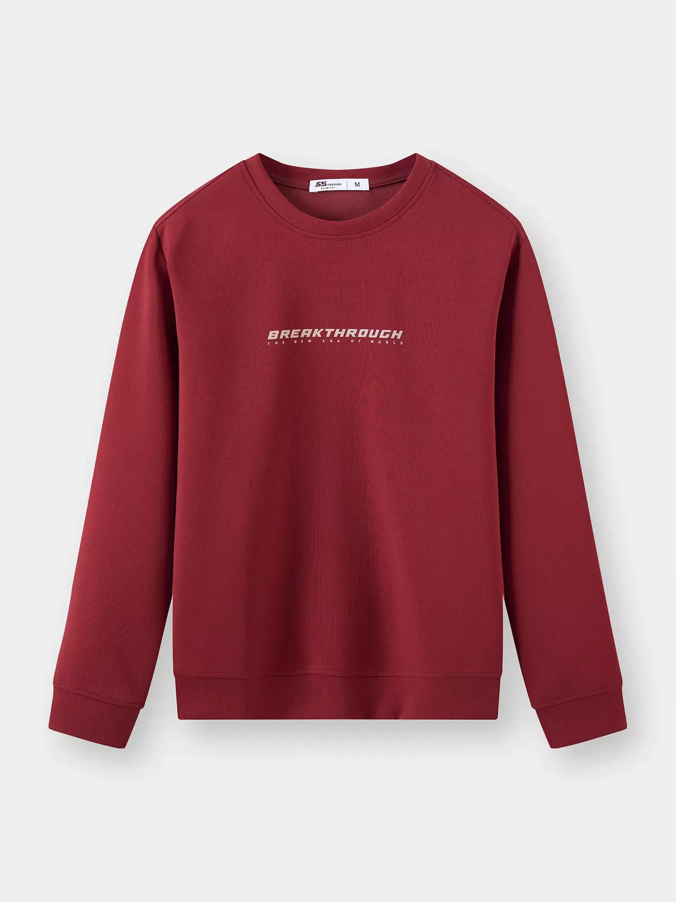 Áo Nỉ Nam 5S Fashion Cổ Tròn In Basic Phom Slimfit MBANI25010