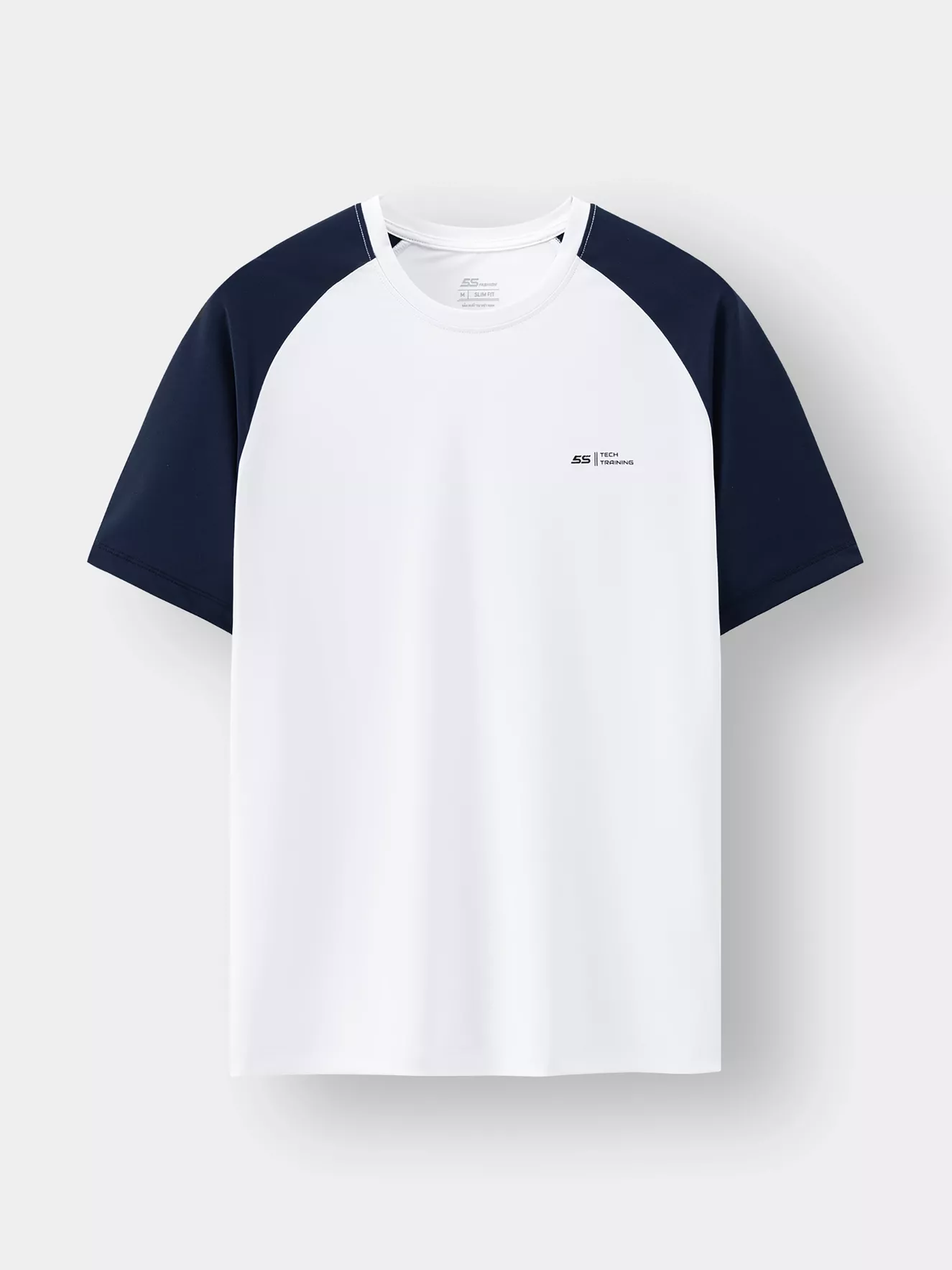 Áo Thun Nam Ngắn Tay 5S Fashion Tay Raglan Slimfit ATS24047