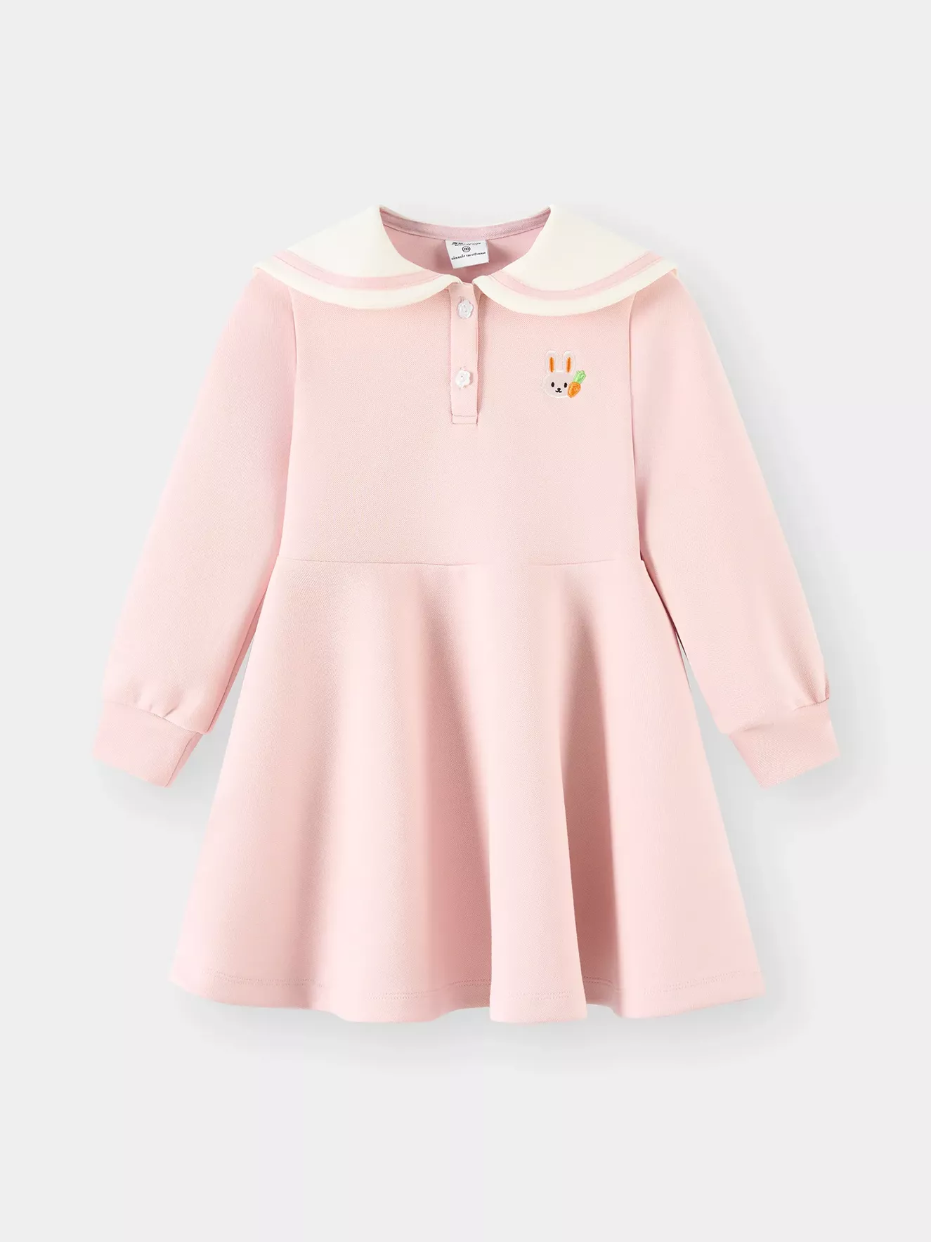 Váy Bé Gái 5S Fashion Cổ Thủy Thủ Thêu Hình Thỏ Dễ Thương G0VAY25007