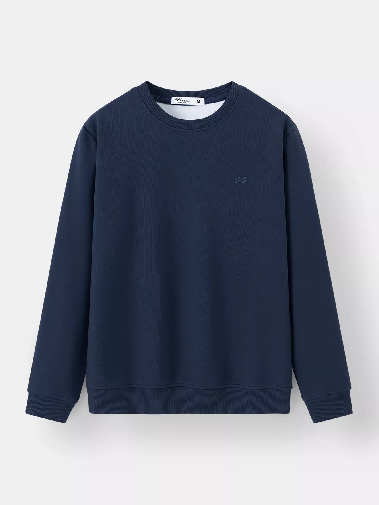 Áo Nỉ Nam Dài Tay 5S Fashion Basic Slimfit BANI24101