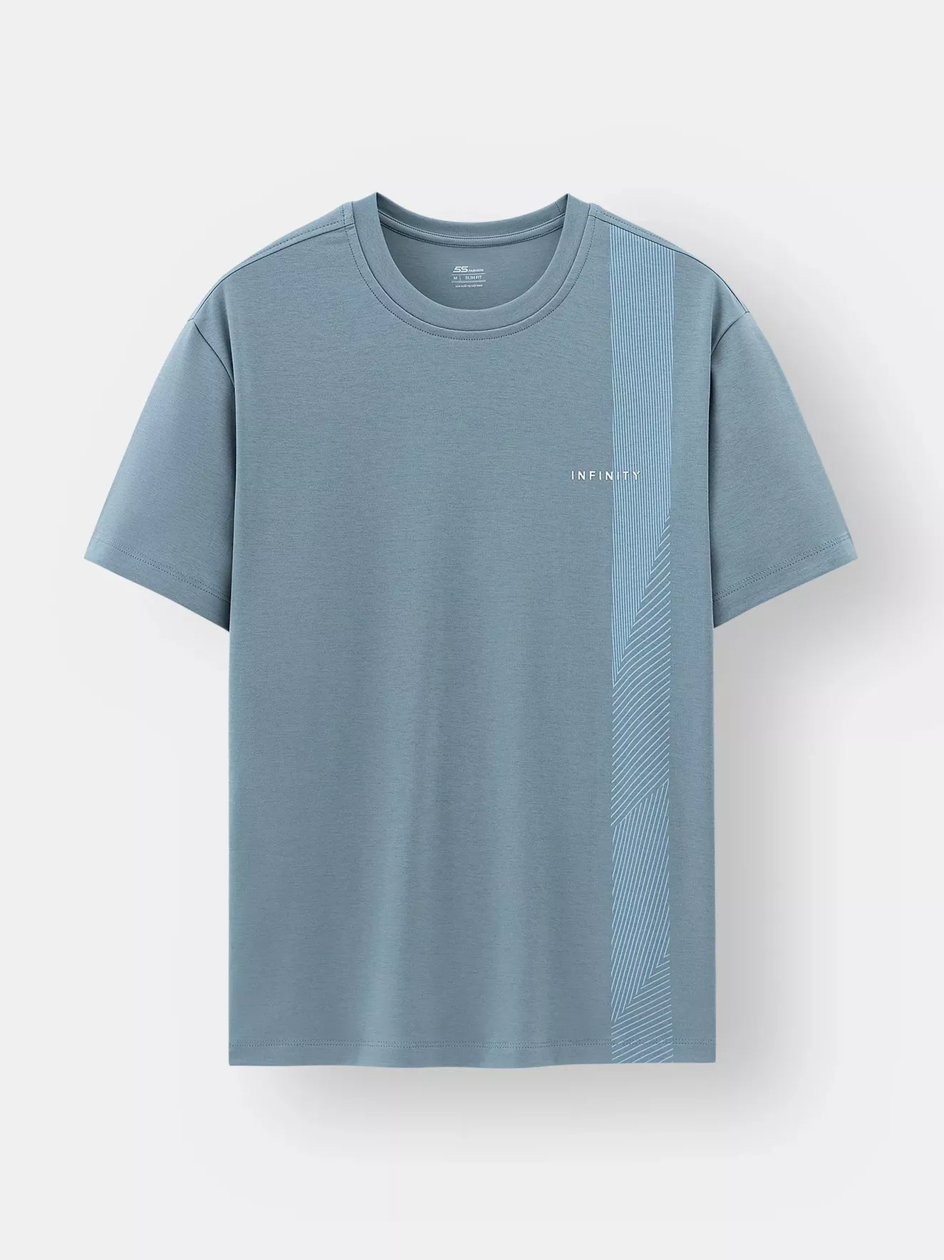 Áo Thun Nam Ngắn Tay 5S Fashion Họa Tiết Sọc ATS25006