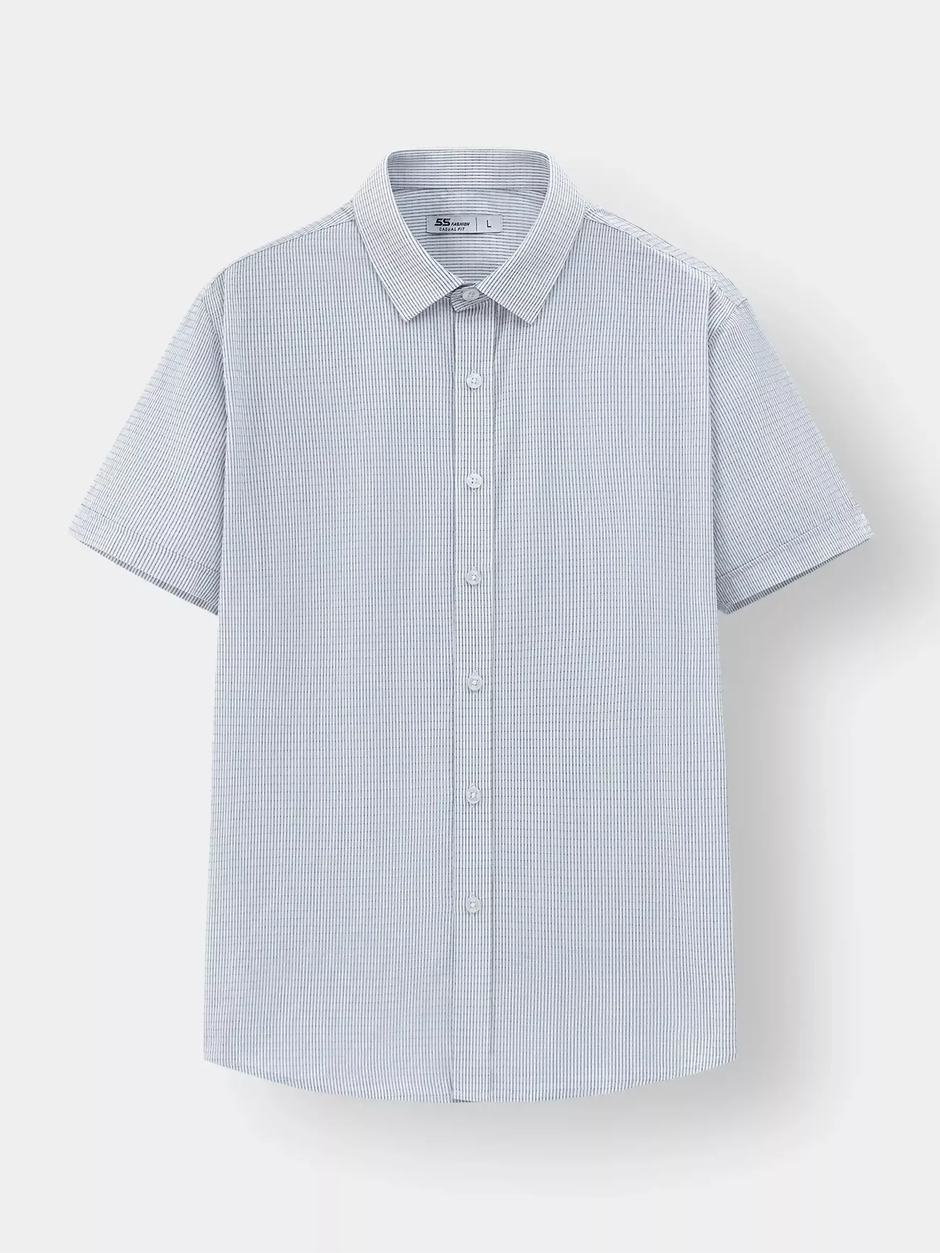 Áo Sơ Mi Nam Ngắn Tay 5S Fashion Casual Kẻ Sọc ASC25010