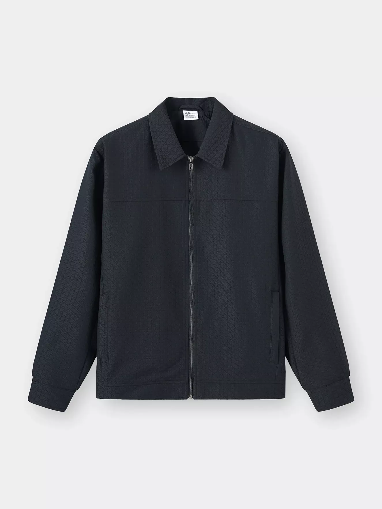 Áo Khoác Thời Trang Nam 5S Fashion Cổ Đức Vải Hiệu Ứng M0AKH25019