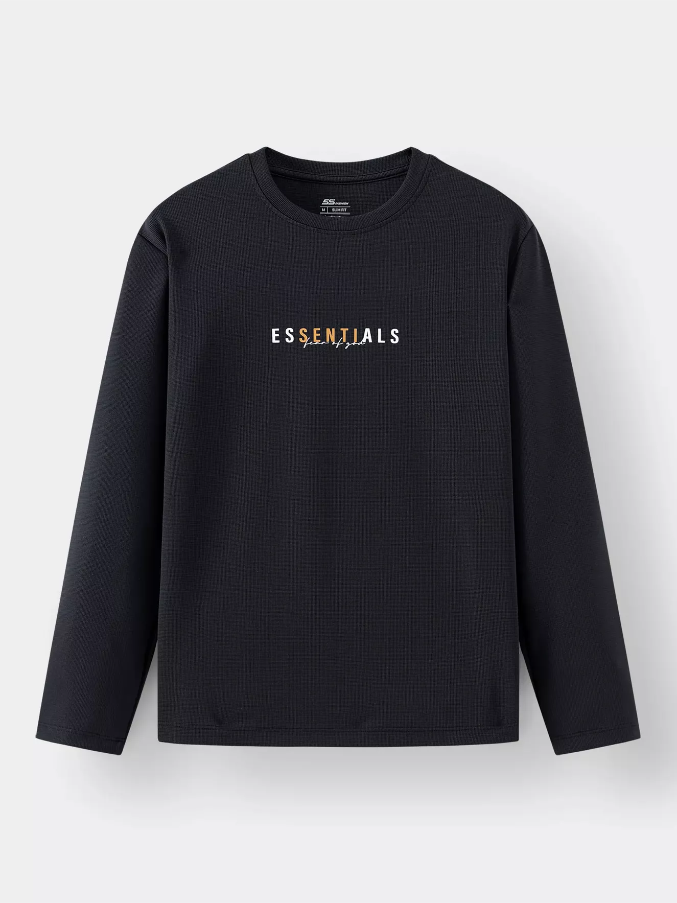 Áo Thun Nam Dài Tay In Chữ 5S Fashion Phom Slimfit ATH24009