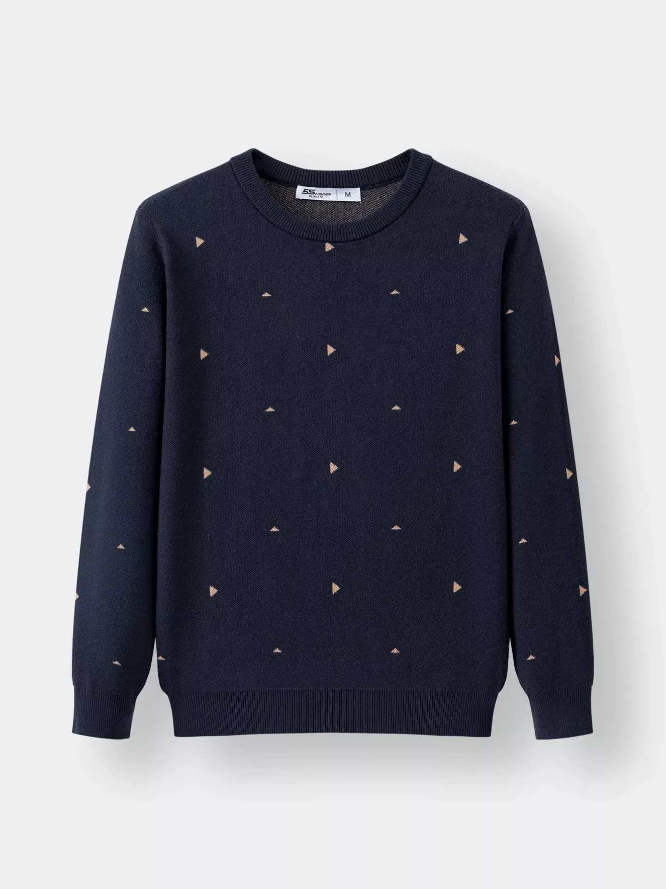 Áo Len Họa Tiết Tam Giác Nhỏ 5S Fashion Slim Fit ALO23006