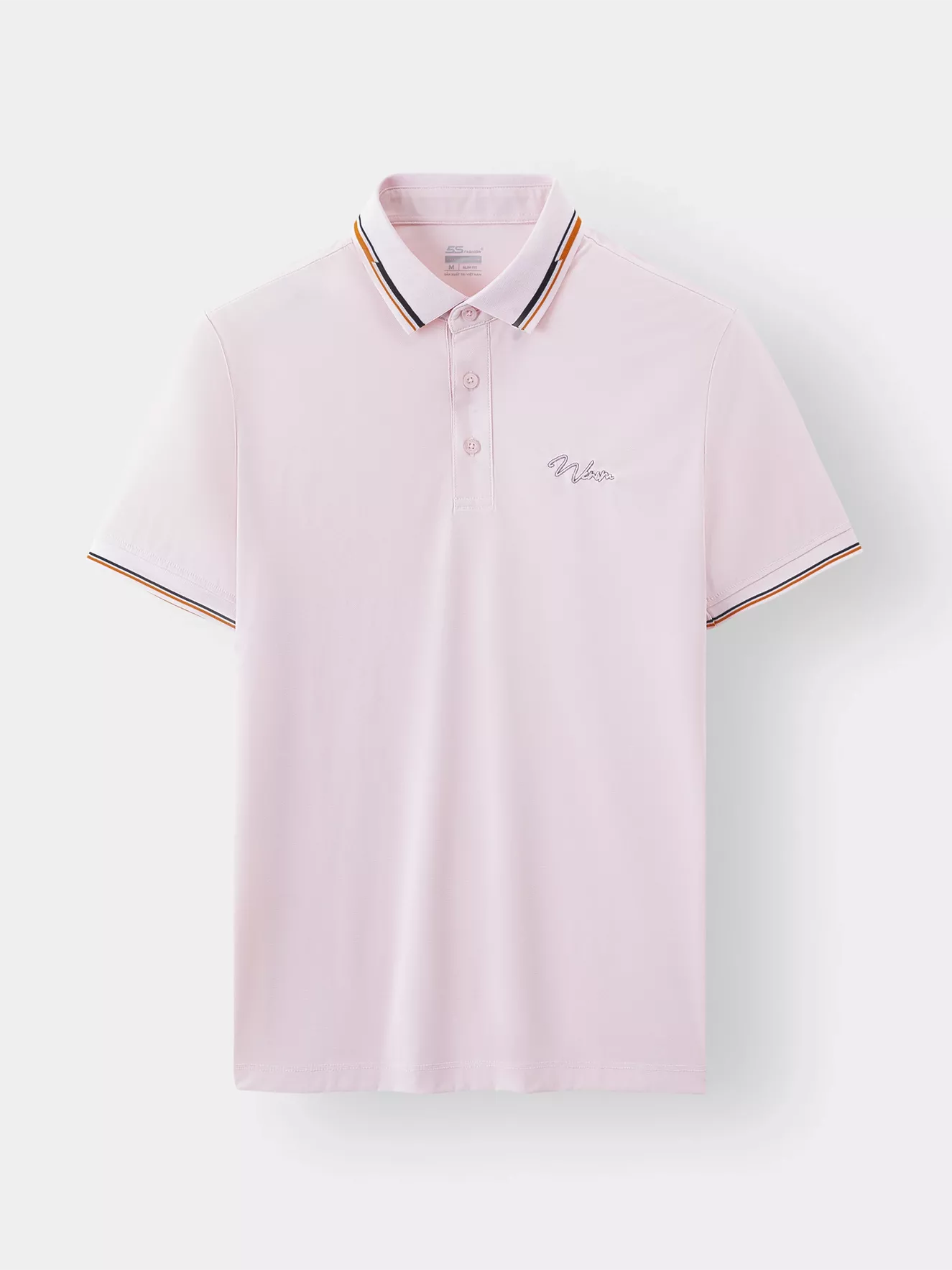 Áo Polo Nam 5S Fashion Thêu Chữ Slimfit APC23055