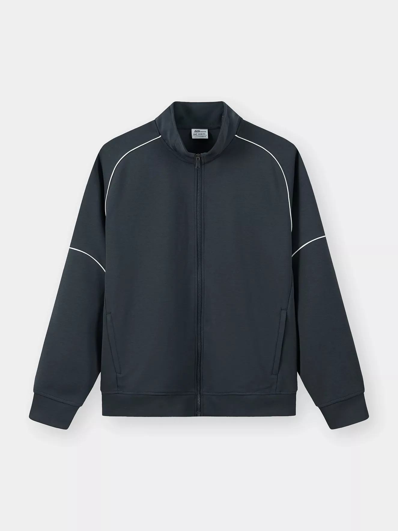 Áo Nỉ Khóa Nam 5S Fashion Phối Line Phom Slimfit MBAKN25027