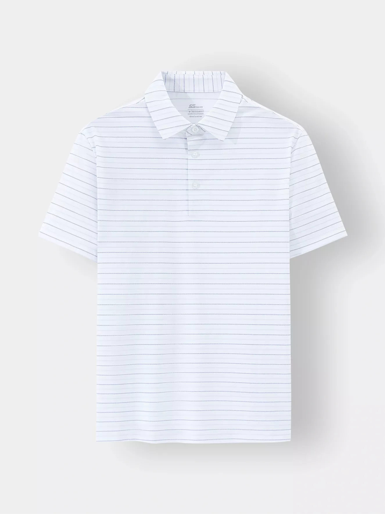 Áo Polo Nam 5S Fashion Dệt Kẻ Phom Regular APC24056