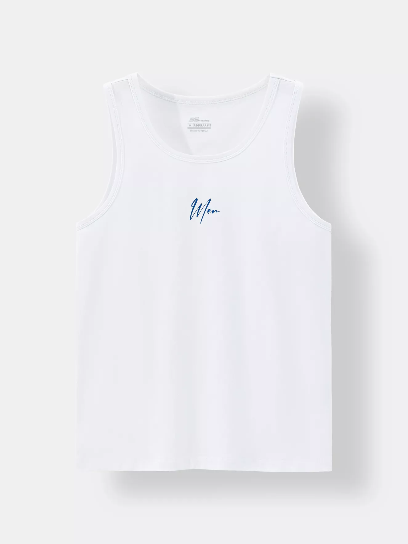 Áo Ba Lỗ Nam Cotton 5S Fashion In Chữ Regular ABL24012